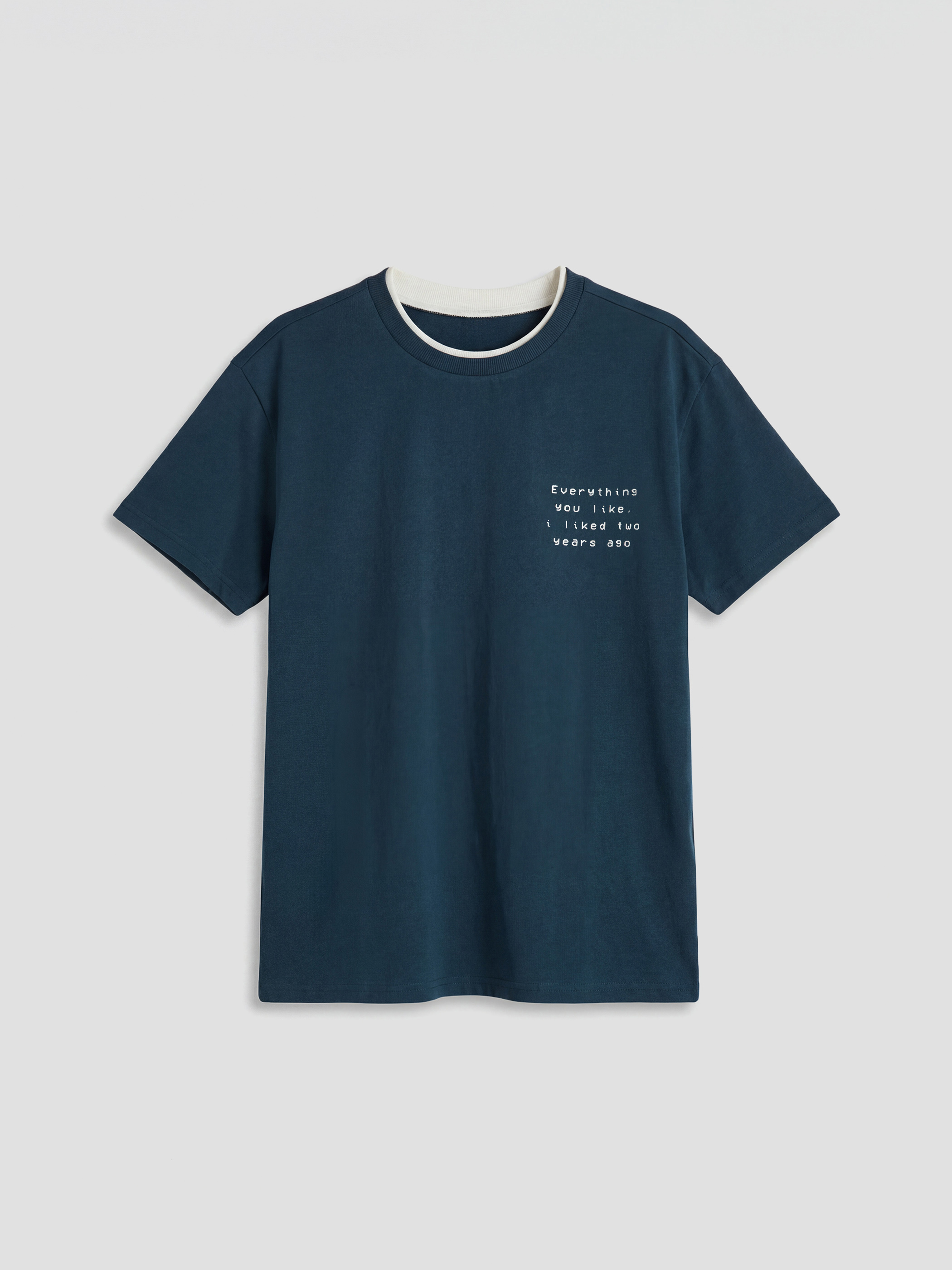 LCW Kids Bisiklet Yaka Yazı Baskılı Erkek Çocuk Tişört - S6N962Z4-8ZX