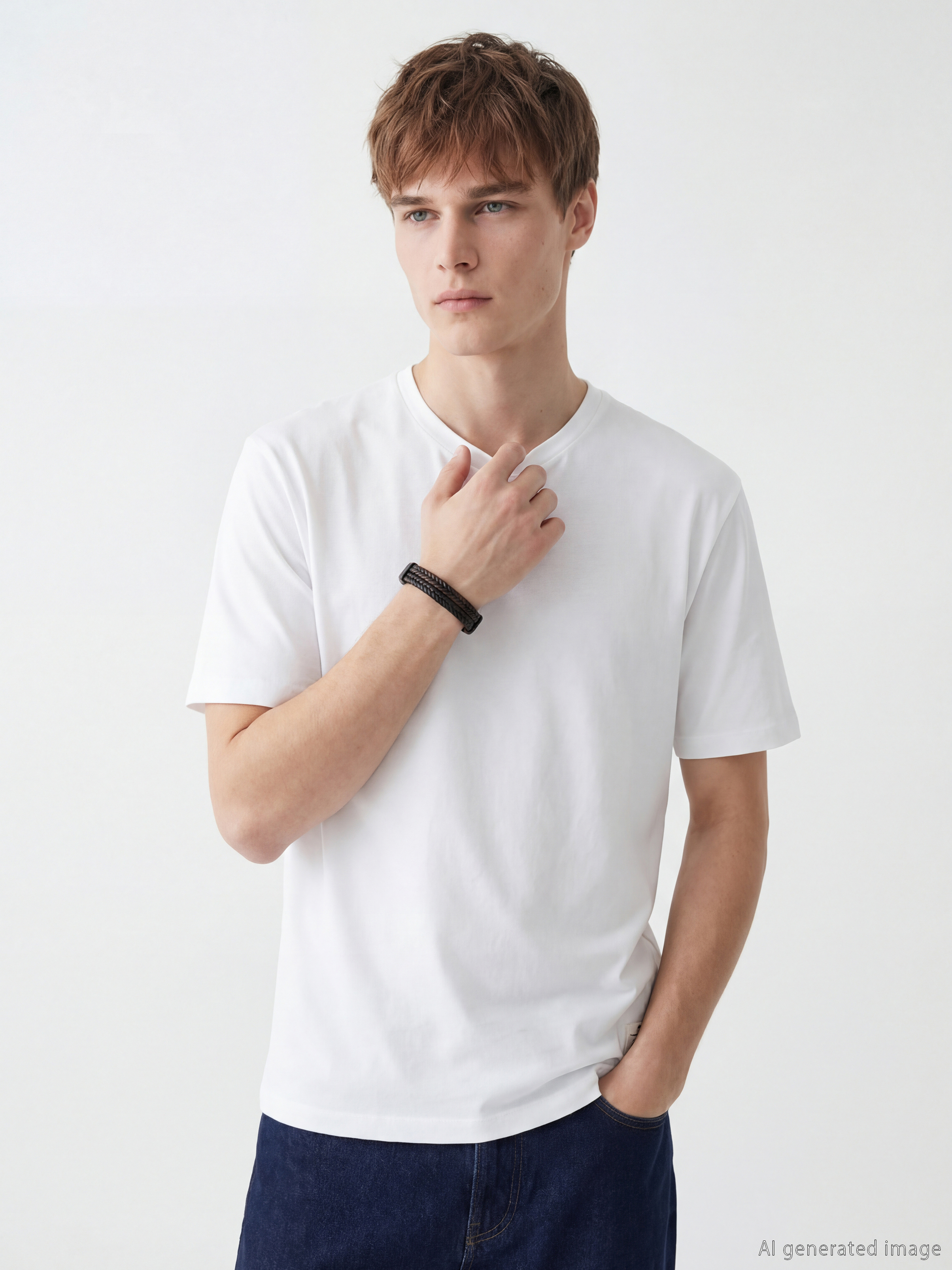 LCW ACCESSORIES Örgü Desenlİ Erkek Bileklik - S6NC48Z8-CVL