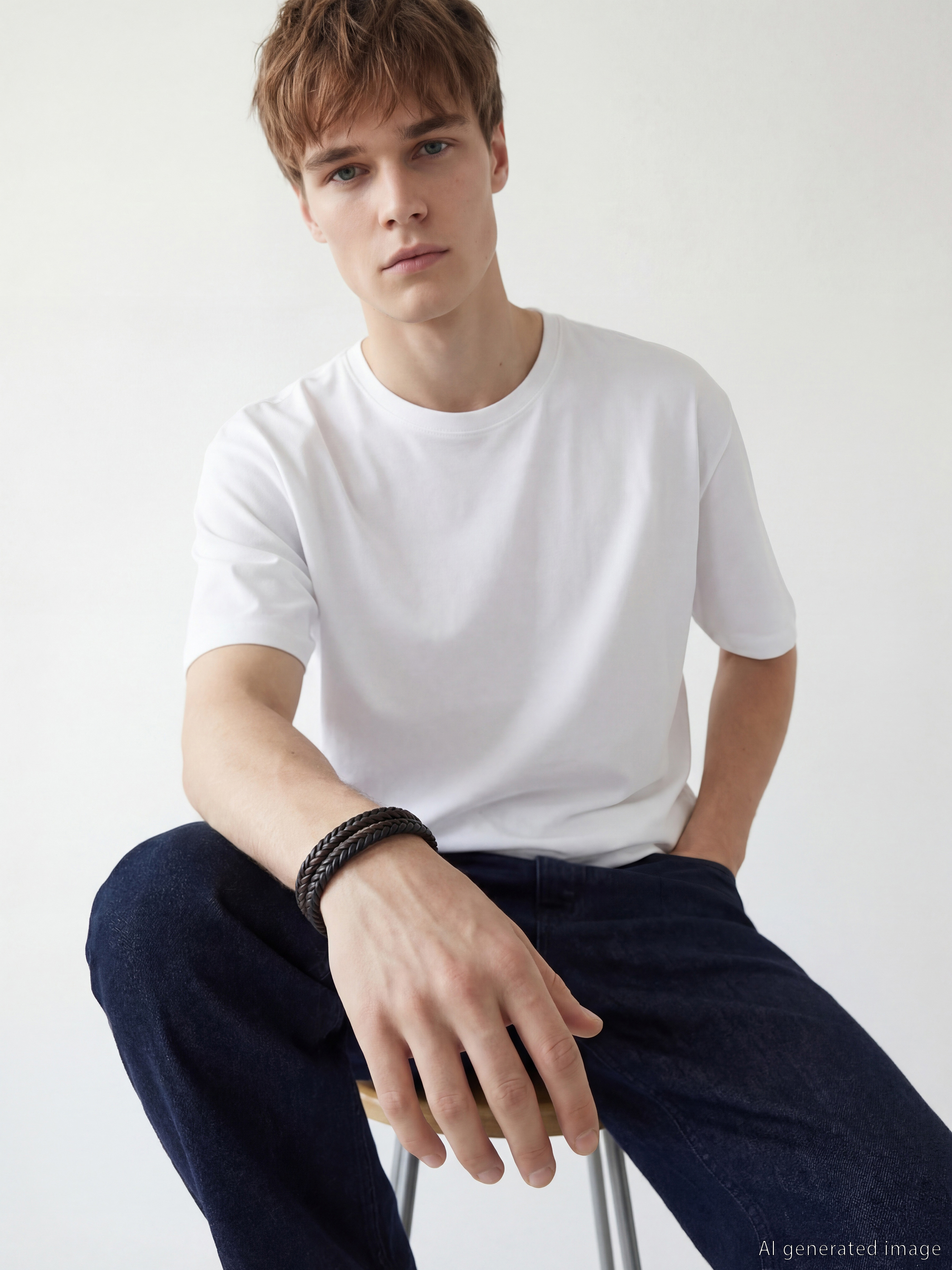 LCW ACCESSORIES Örgü Desenli Erkek Bileklik - S6NC49Z8-CVL