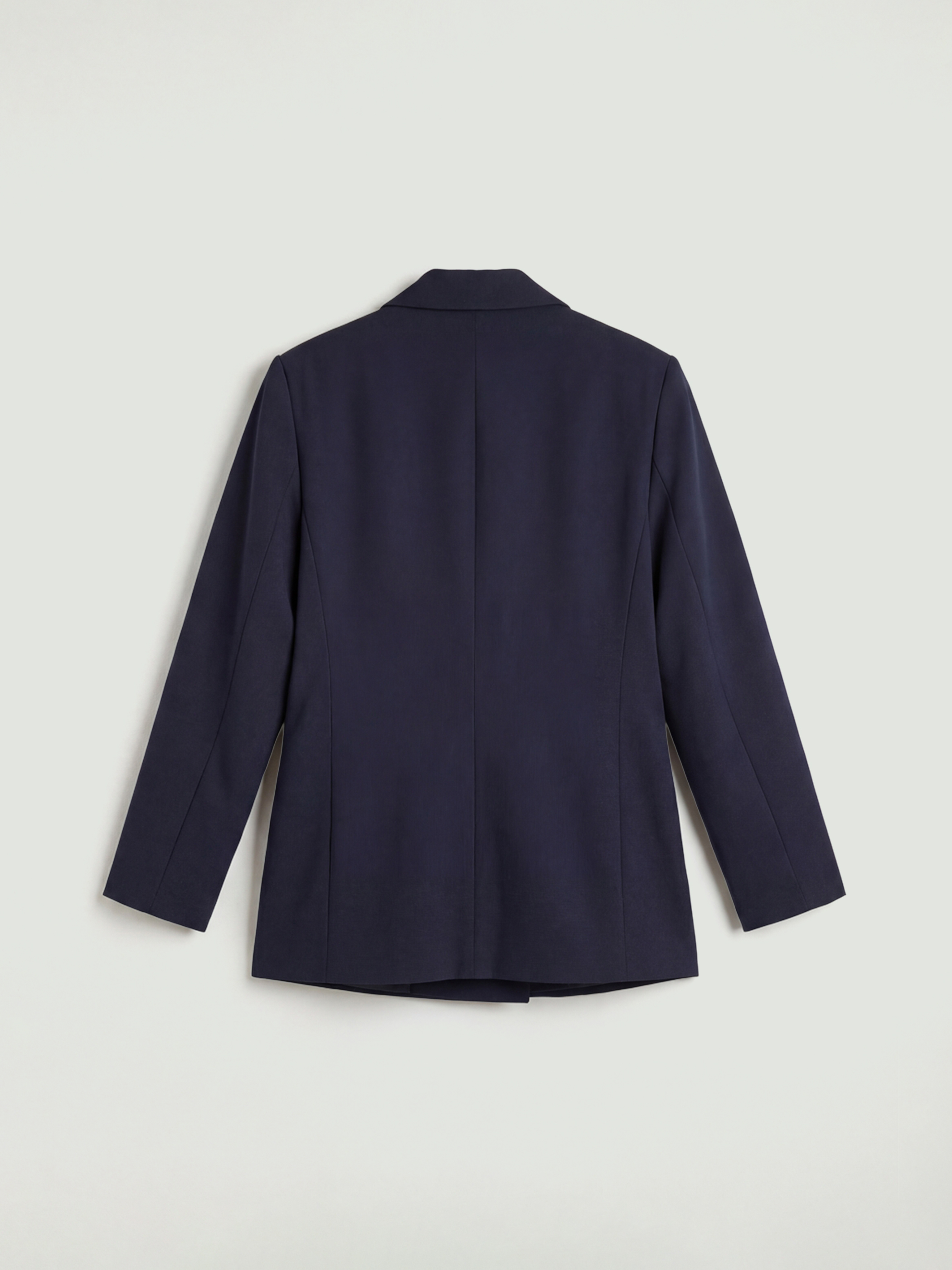 Lacivert Kruvaze Yaka Kadın Blazer Ceket-5