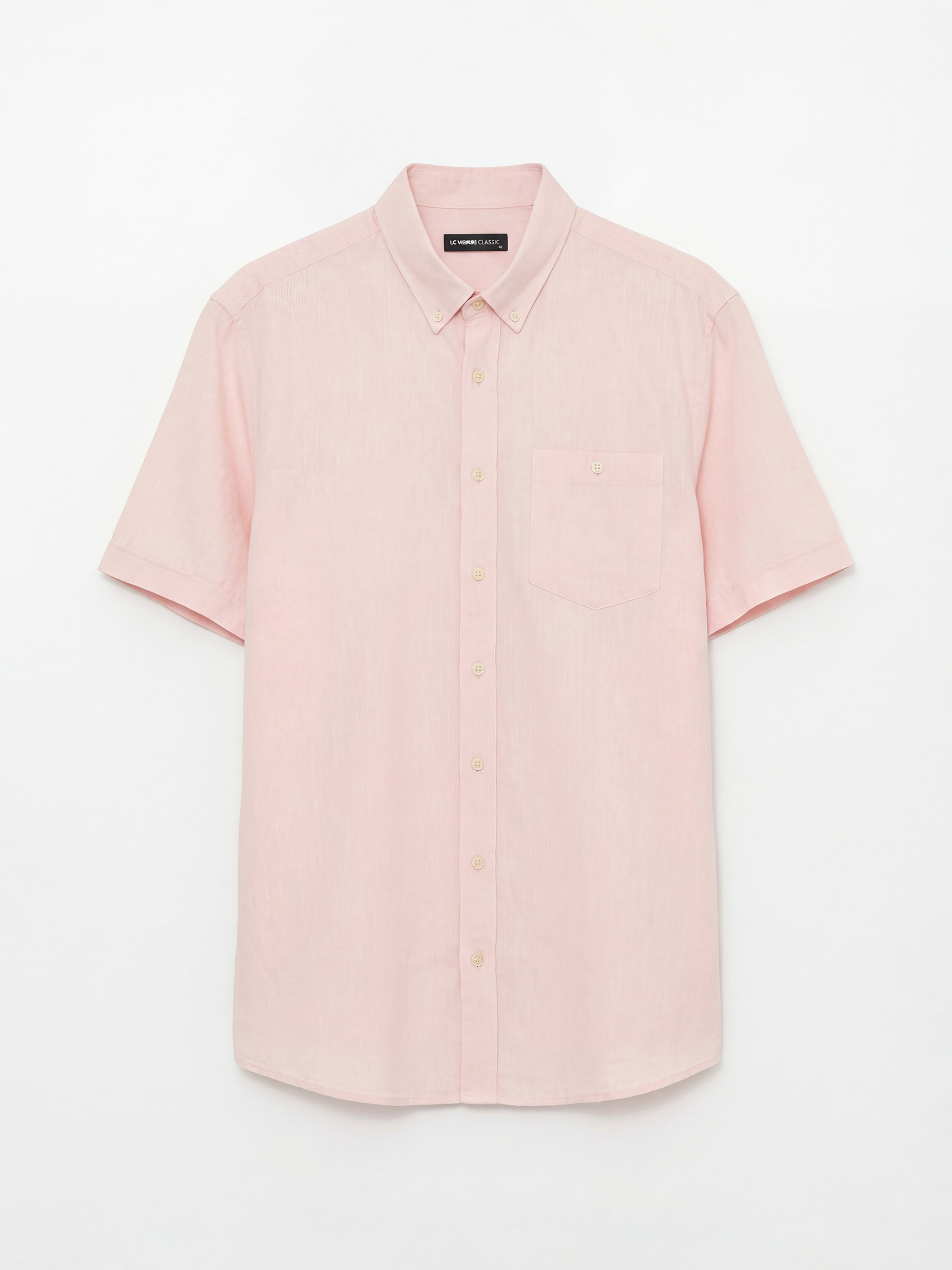 Pembe Regular Fit Erkek Gömlek-4