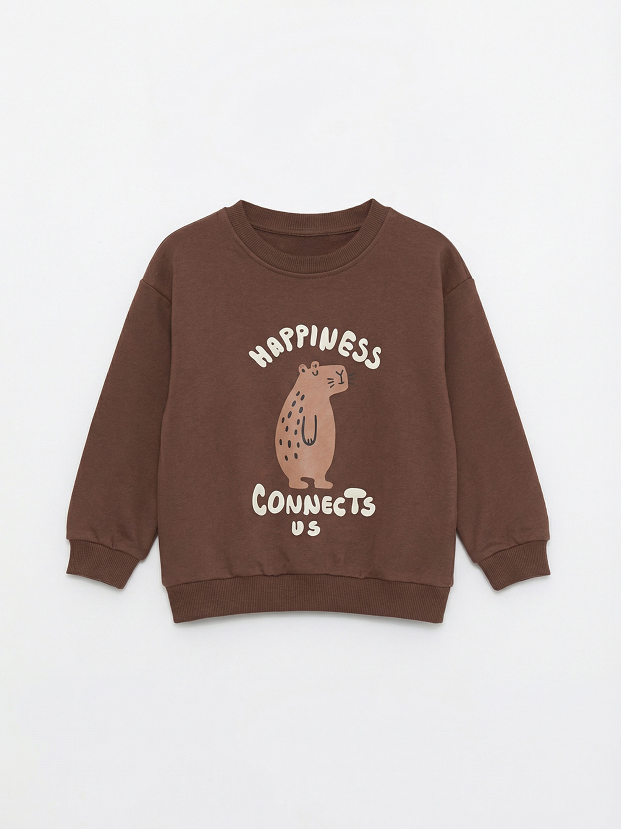 LCW Kids Baskılı Erkek Bebek Sweatshirt - S6NF24Z1-R3C