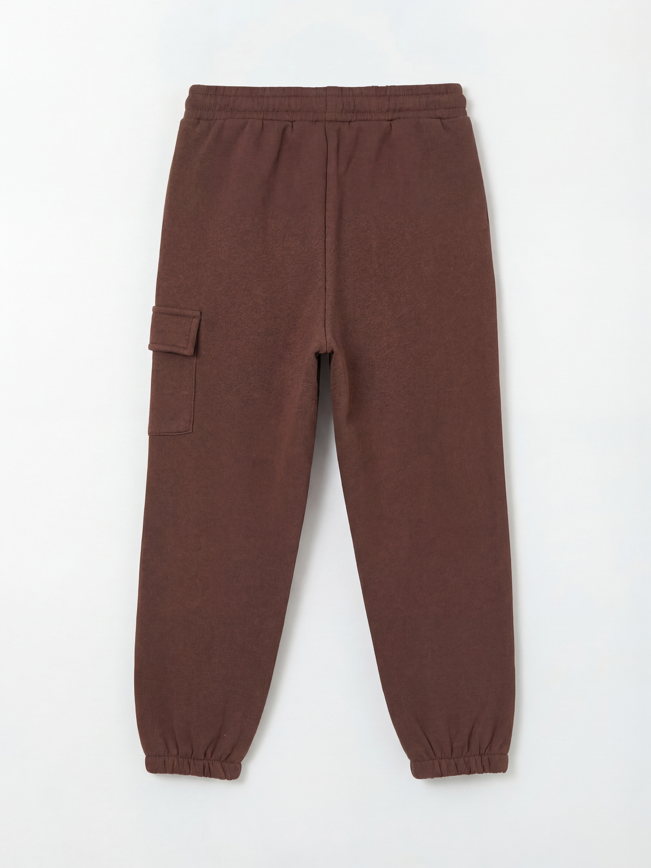 Kahverengi Beli Lastikli Erkek Çocuk Kargo Eşofman Altı-1