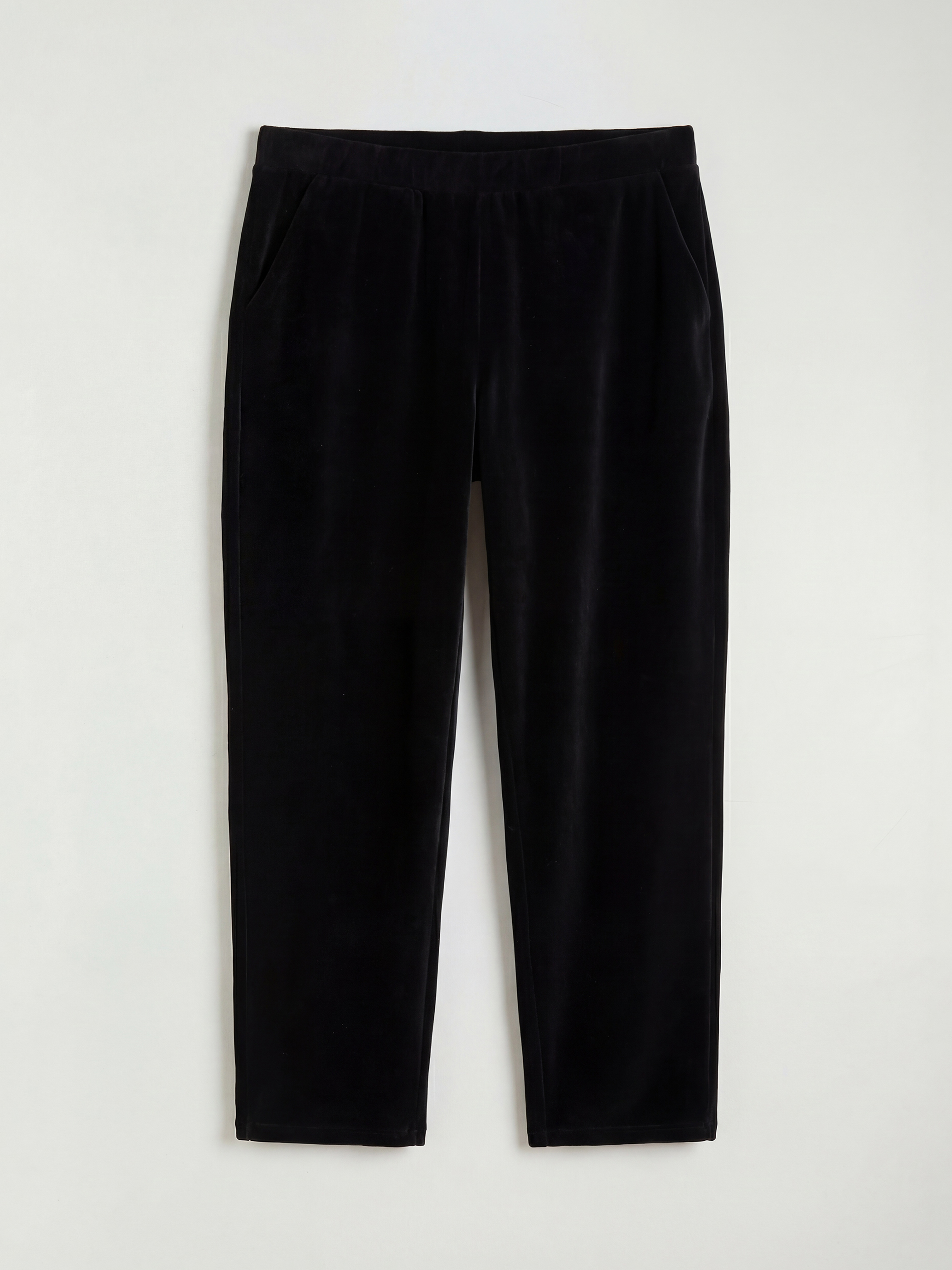 LCW Grace Büyük Beden Beli Lastikli Kadın Kadife Pantolon - S6NI71Z8-CVL