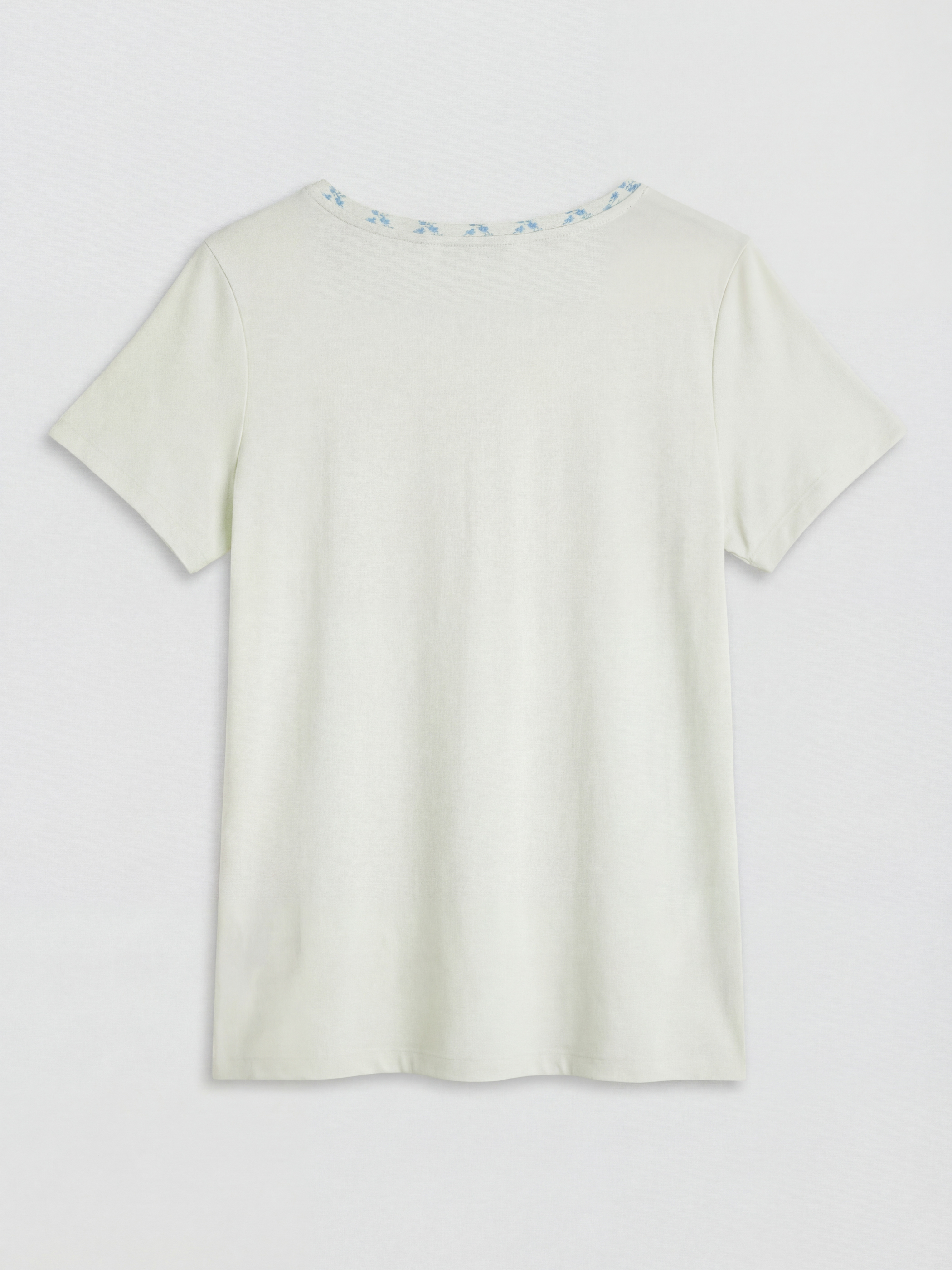 Yeşil Çiçekli Kadın Pijama Üst-5