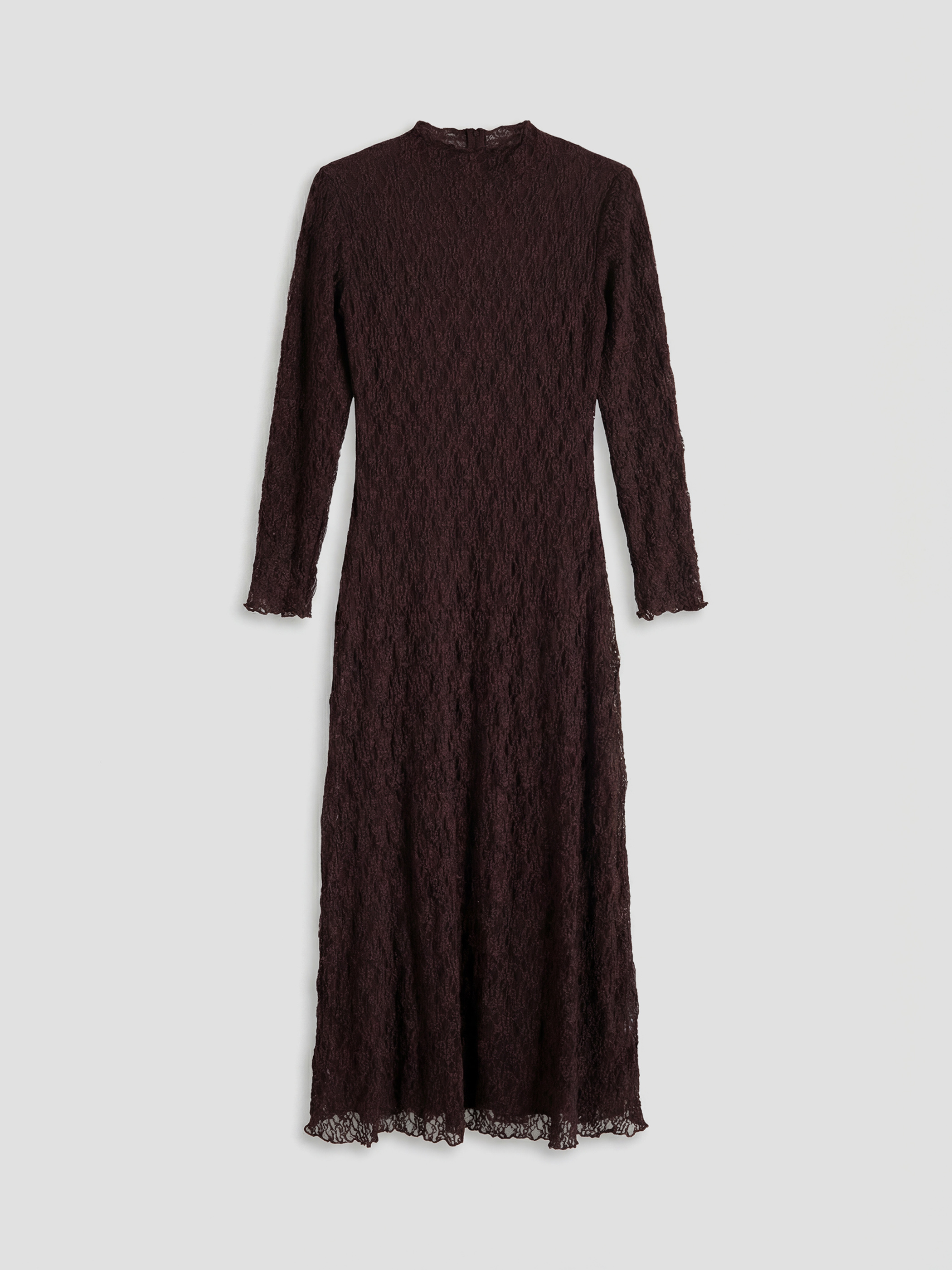 LCW Modest Dik Yaka A Kesim Dantelli Elbise - S6NJ61Z8-ZP7