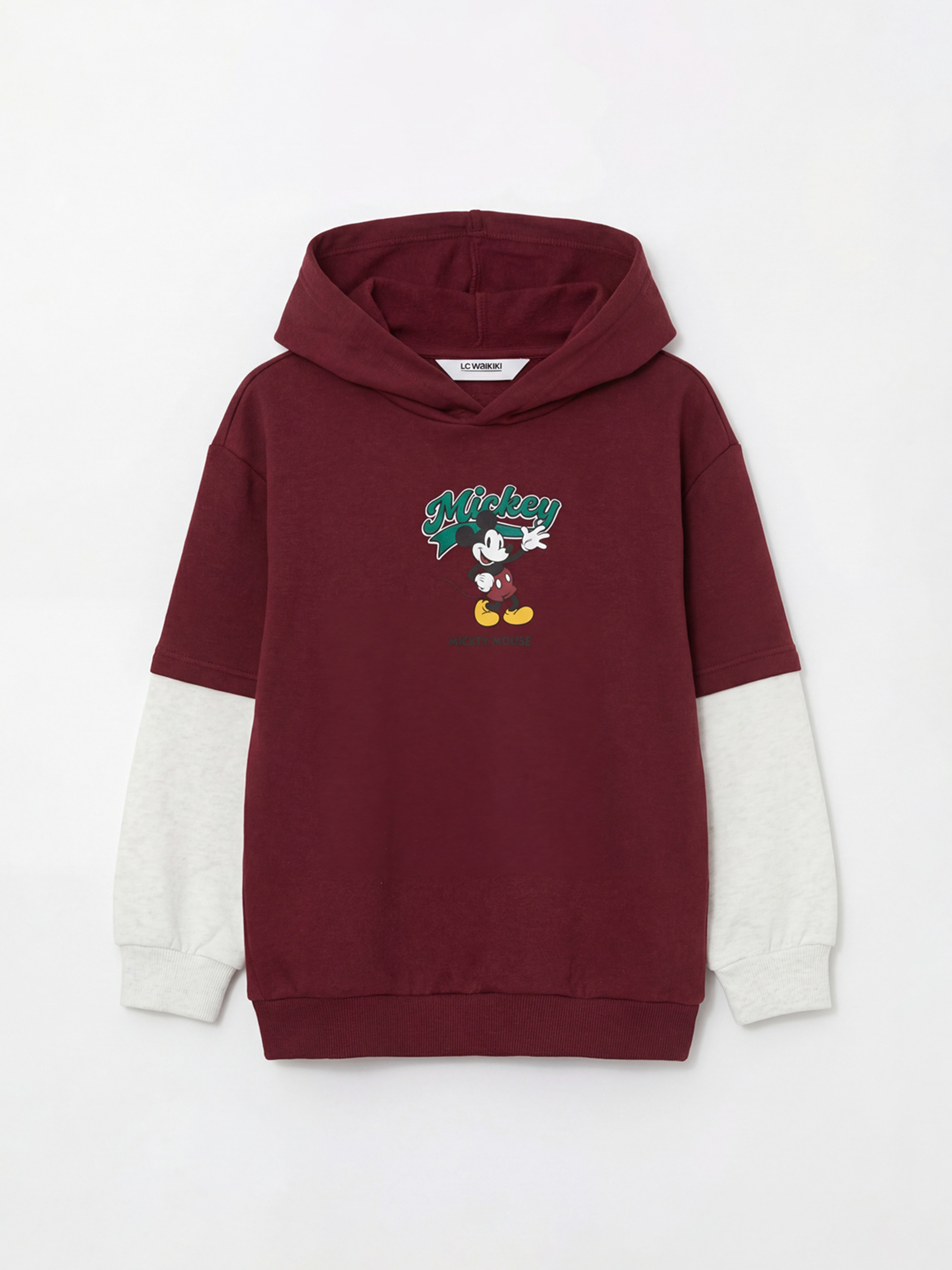 LCW Kids Mickey Mouse Baskılı Erkek Çocuk Kalın Sweatshirt - S6NL36Z1-HMB
