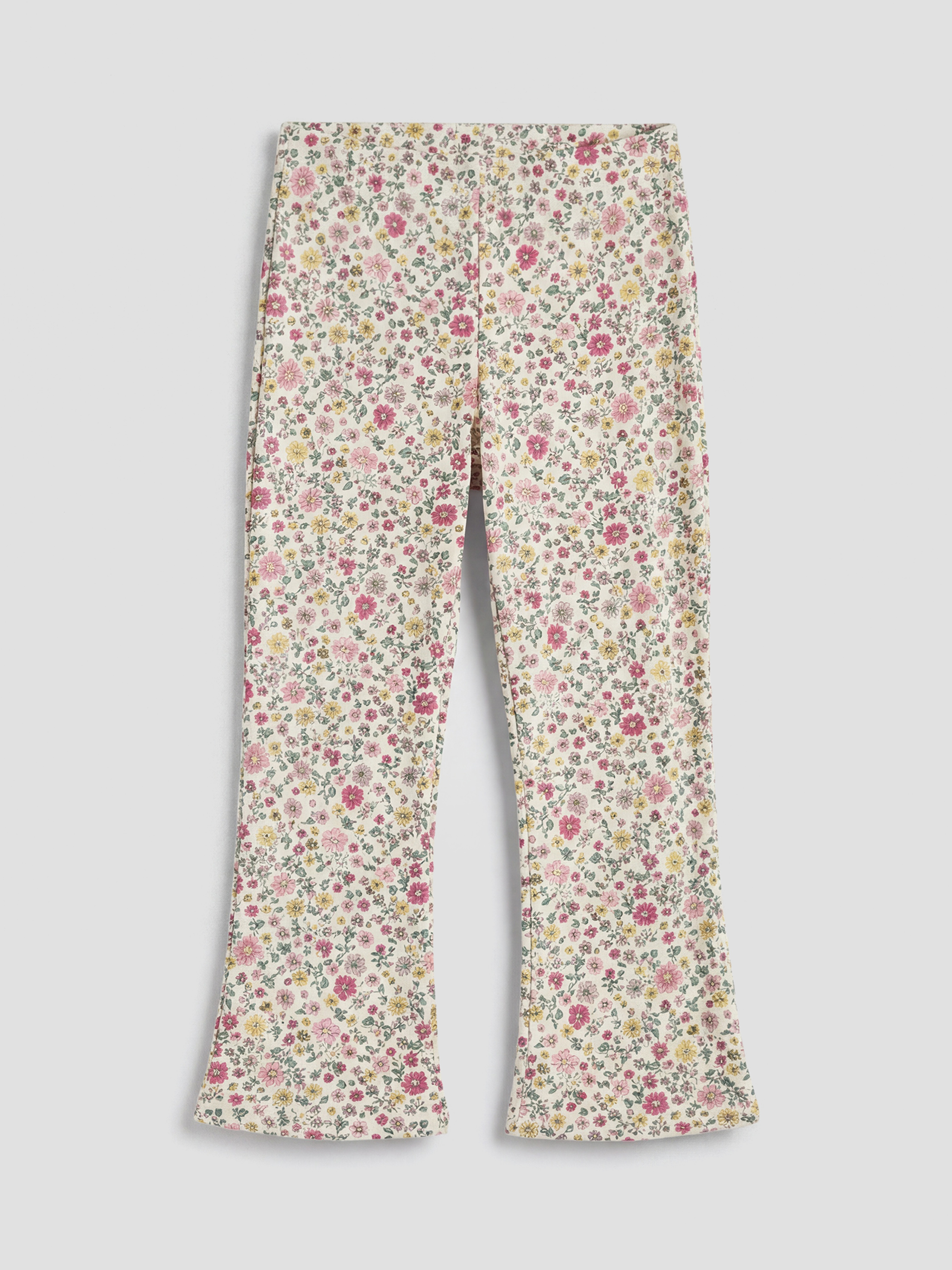 Ekru Minnie Mouse Baskılı Kız Çocuk Tişört ve Tayt Pantolon-3