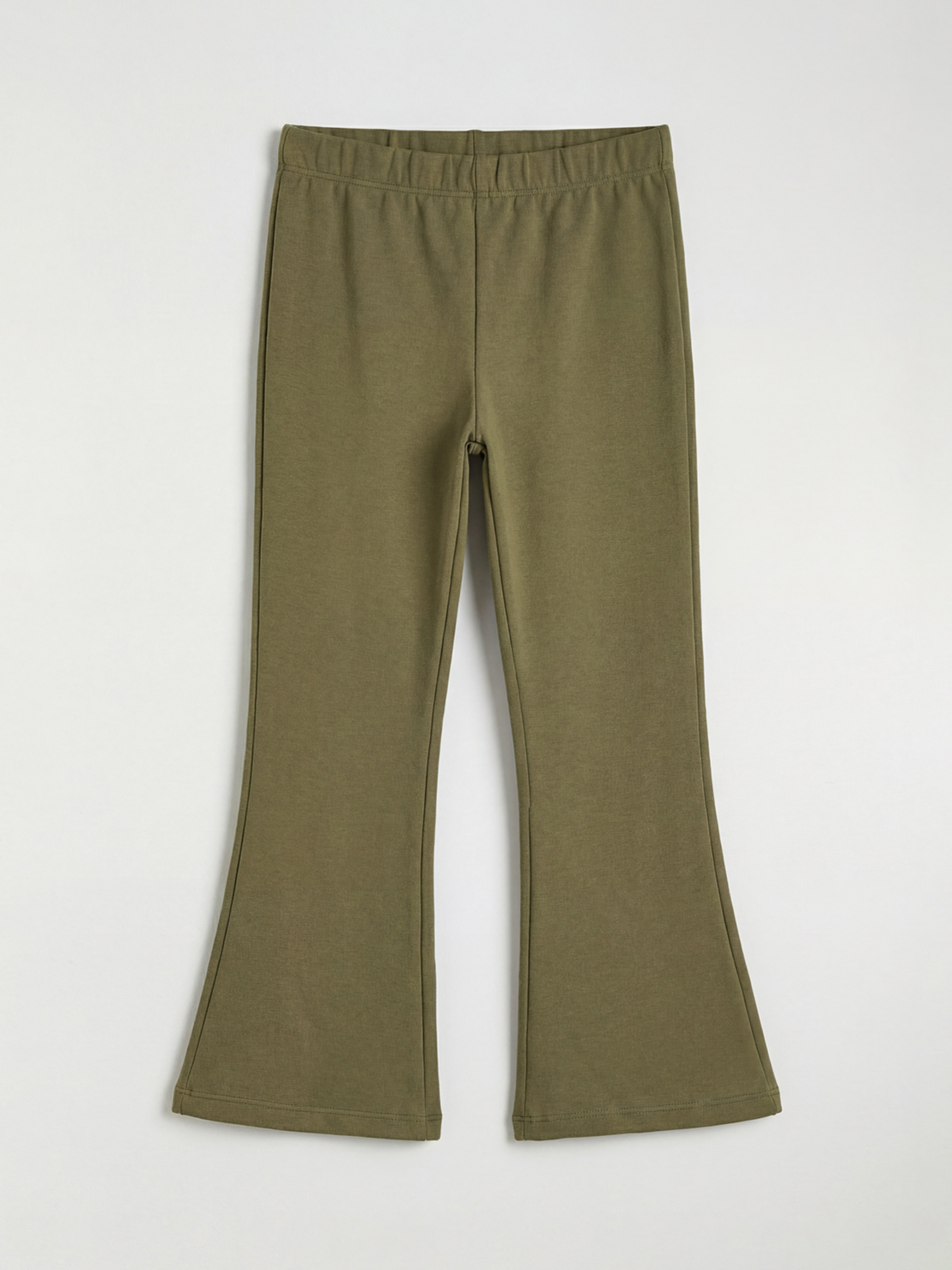 Ekru Fiyonk Desenli Kız Çocuk Sweatshirt ve Tayt Pantolon-4