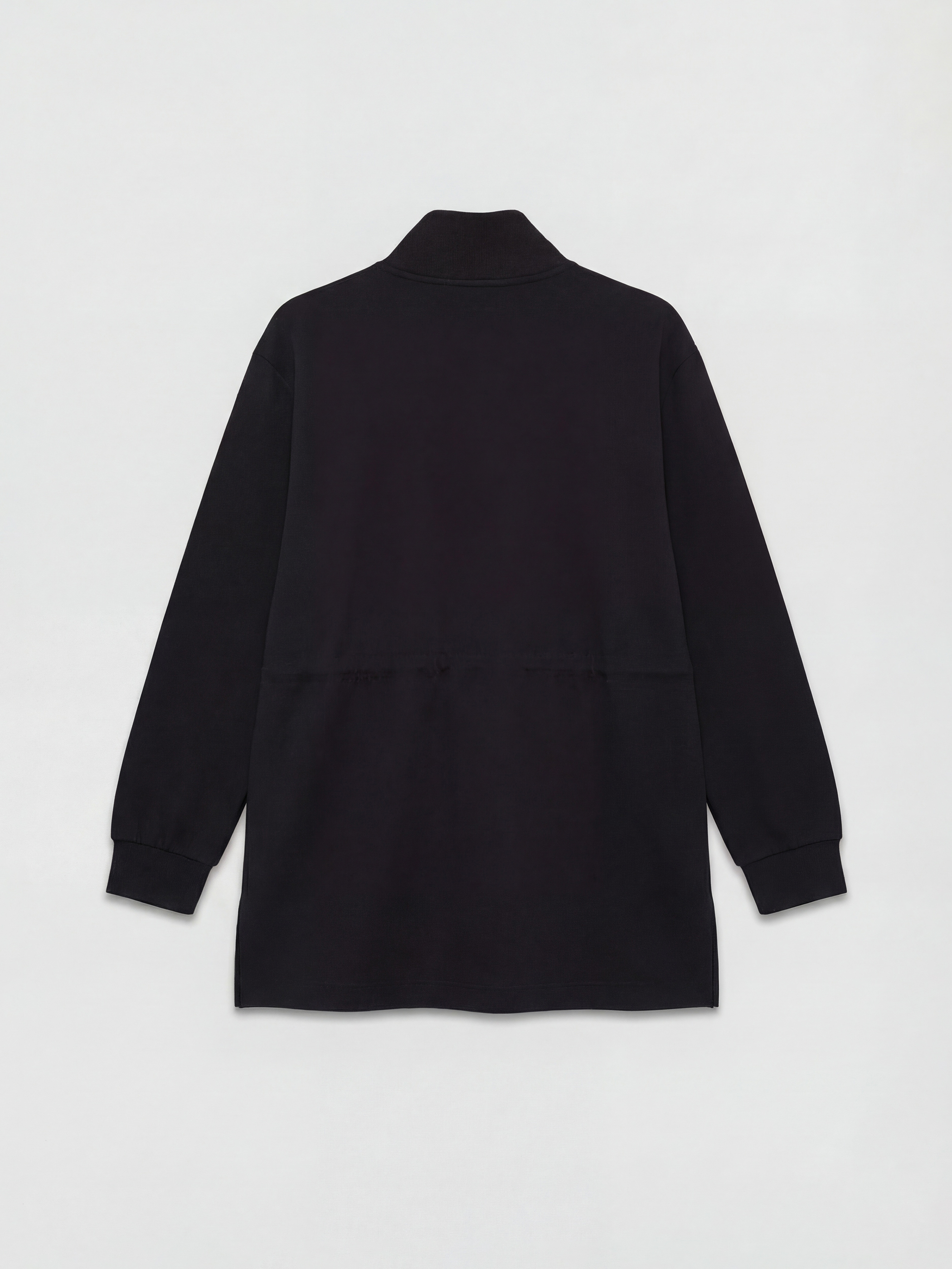 Siyah Soft Touch Oversize Kadın Sweatshirt Tunik-5