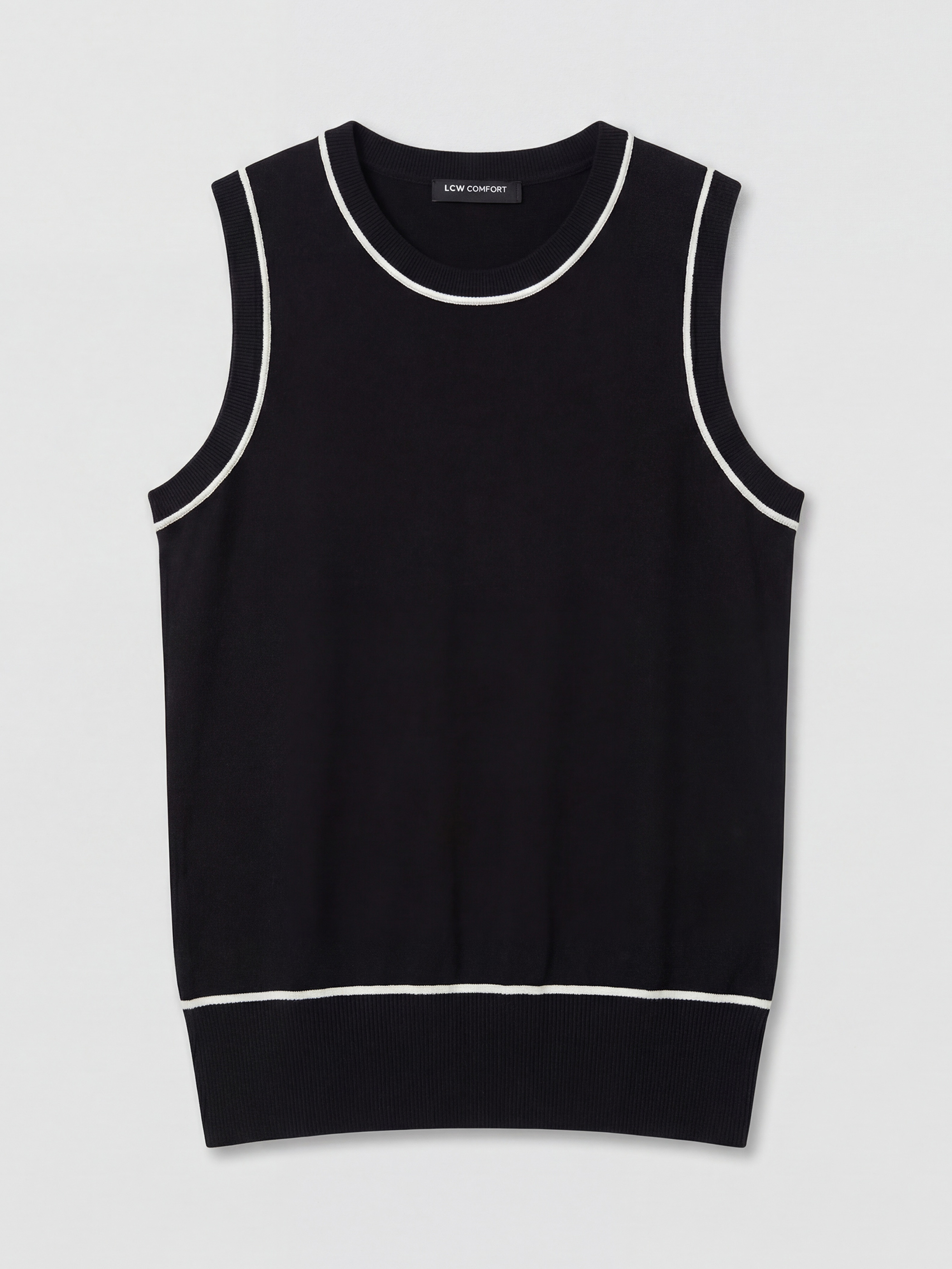 LCW Comfort Bisiklet Yaka Kadın Triko Süveter - S6NM81Z8-CVL