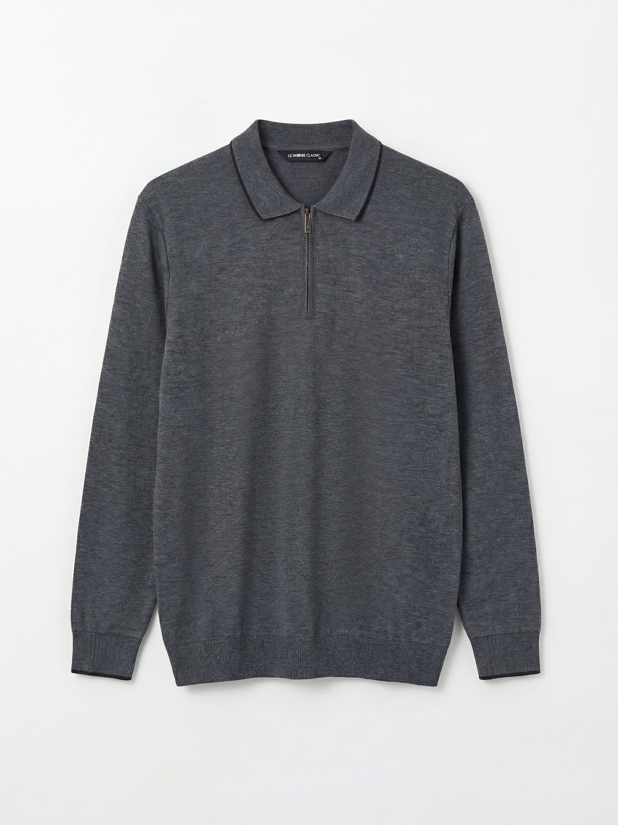 LCWAIKIKI Classic Polo Yaka Erkek Sweatshirt - S6NO44Z8-MLC