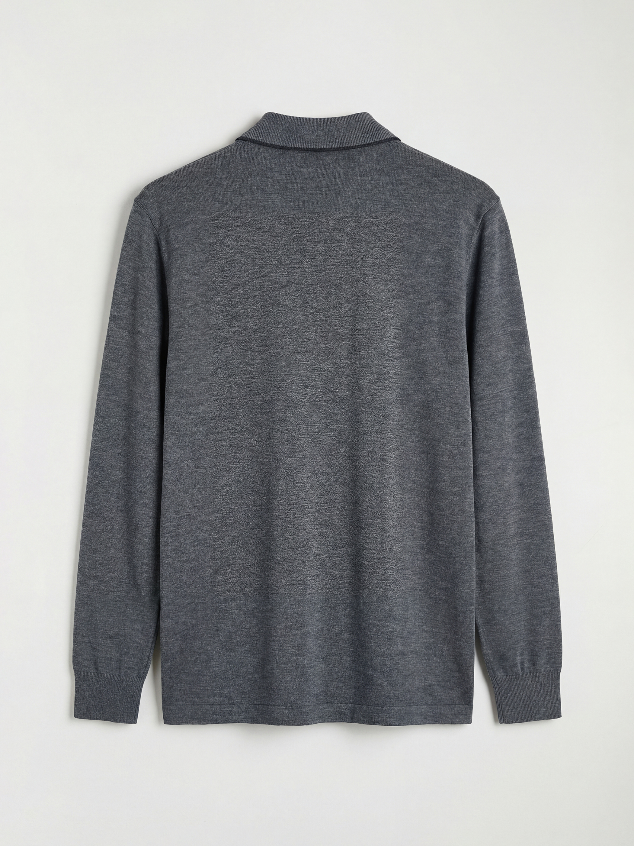 Lacivert Polo Yaka Erkek Sweatshirt-1