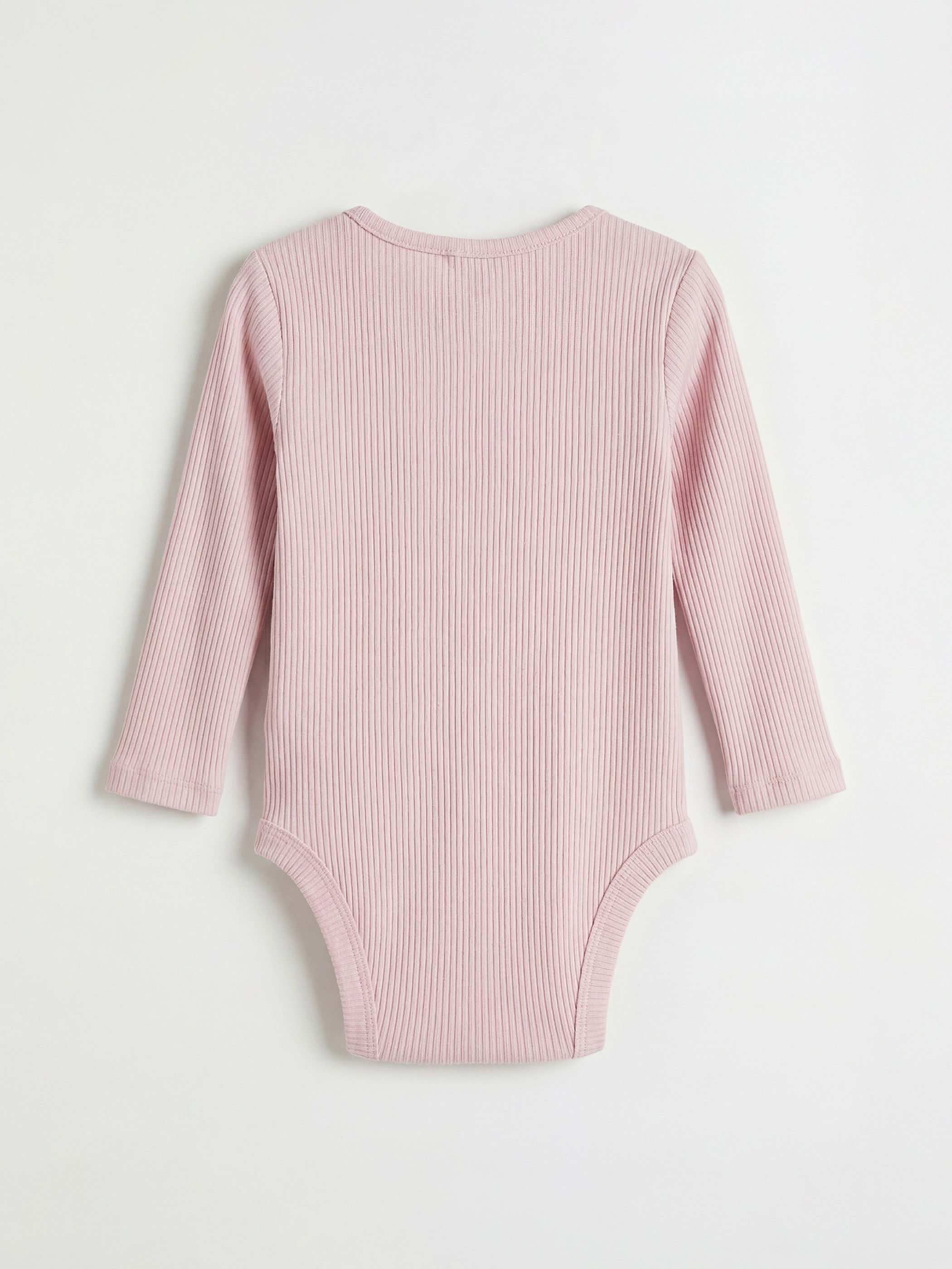 Pembe Uzun Kollu Kız Bebek Çıtçıtlı Body 3'lü-2