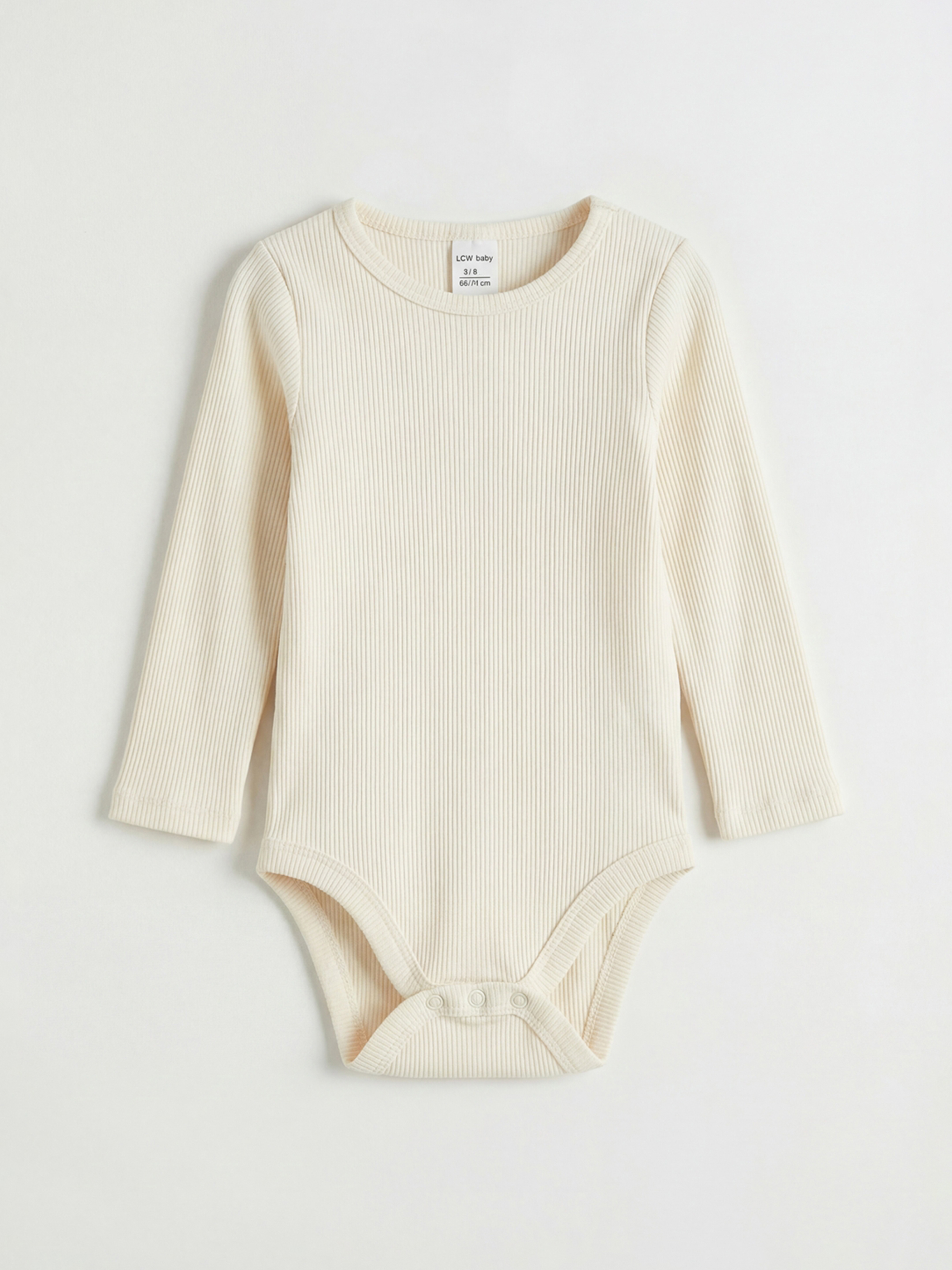 Pembe Uzun Kollu Kız Bebek Çıtçıtlı Body 3'lü-3