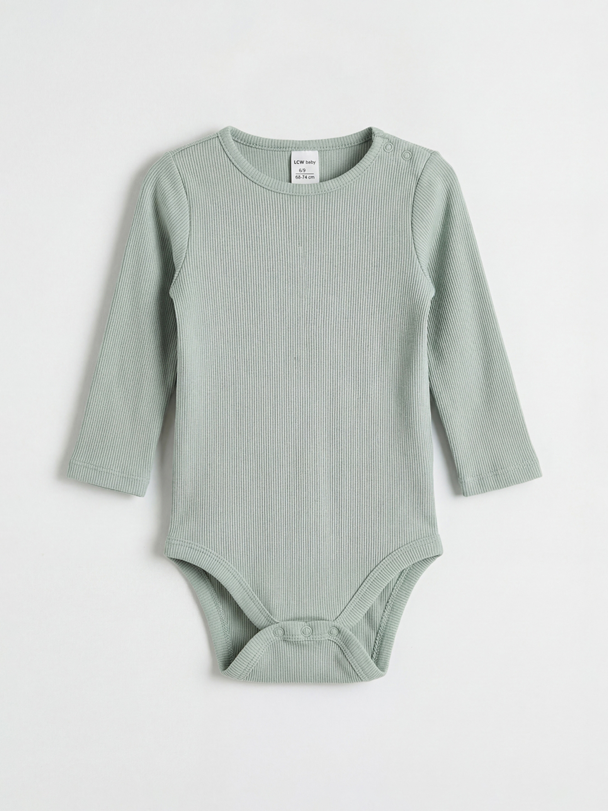 Pembe Uzun Kollu Kız Bebek Çıtçıtlı Body 3'lü-5