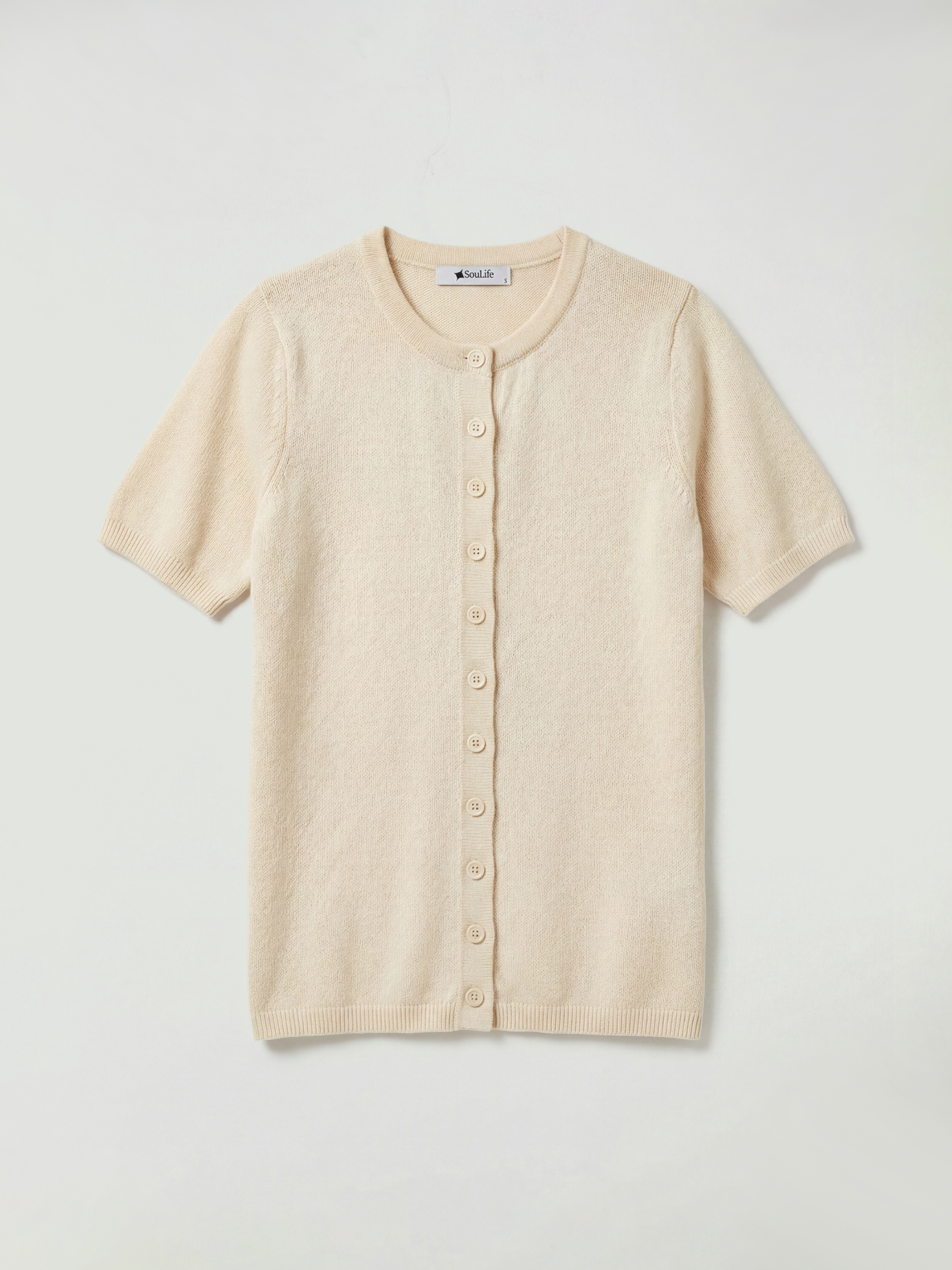 Soulife Bisiklet Yaka Kadın Triko Hırka - S6NP75Z8-FRC