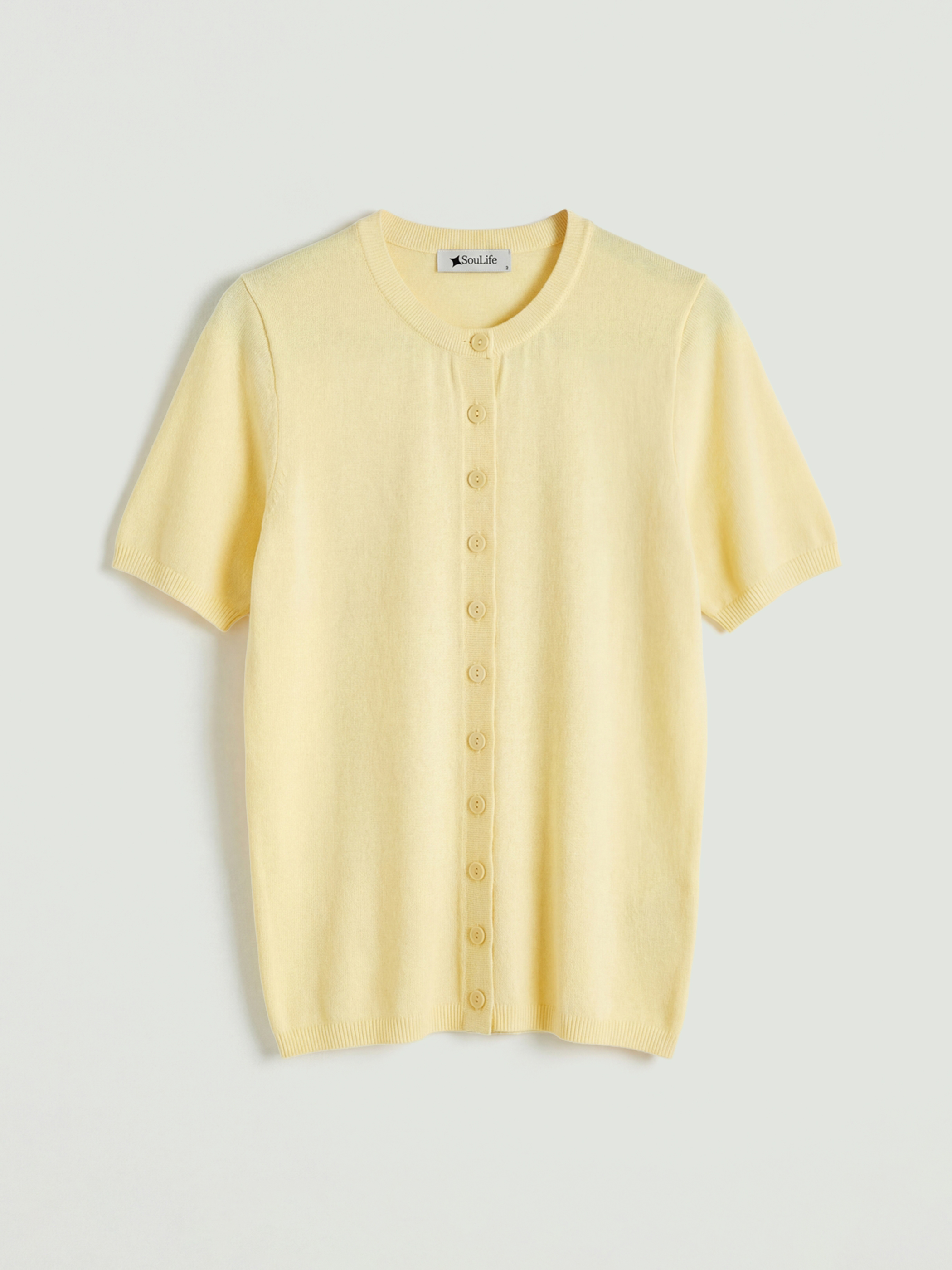 Soulife Bisiklet Yaka Kadın Triko Hırka - S6NP75Z8-FSR