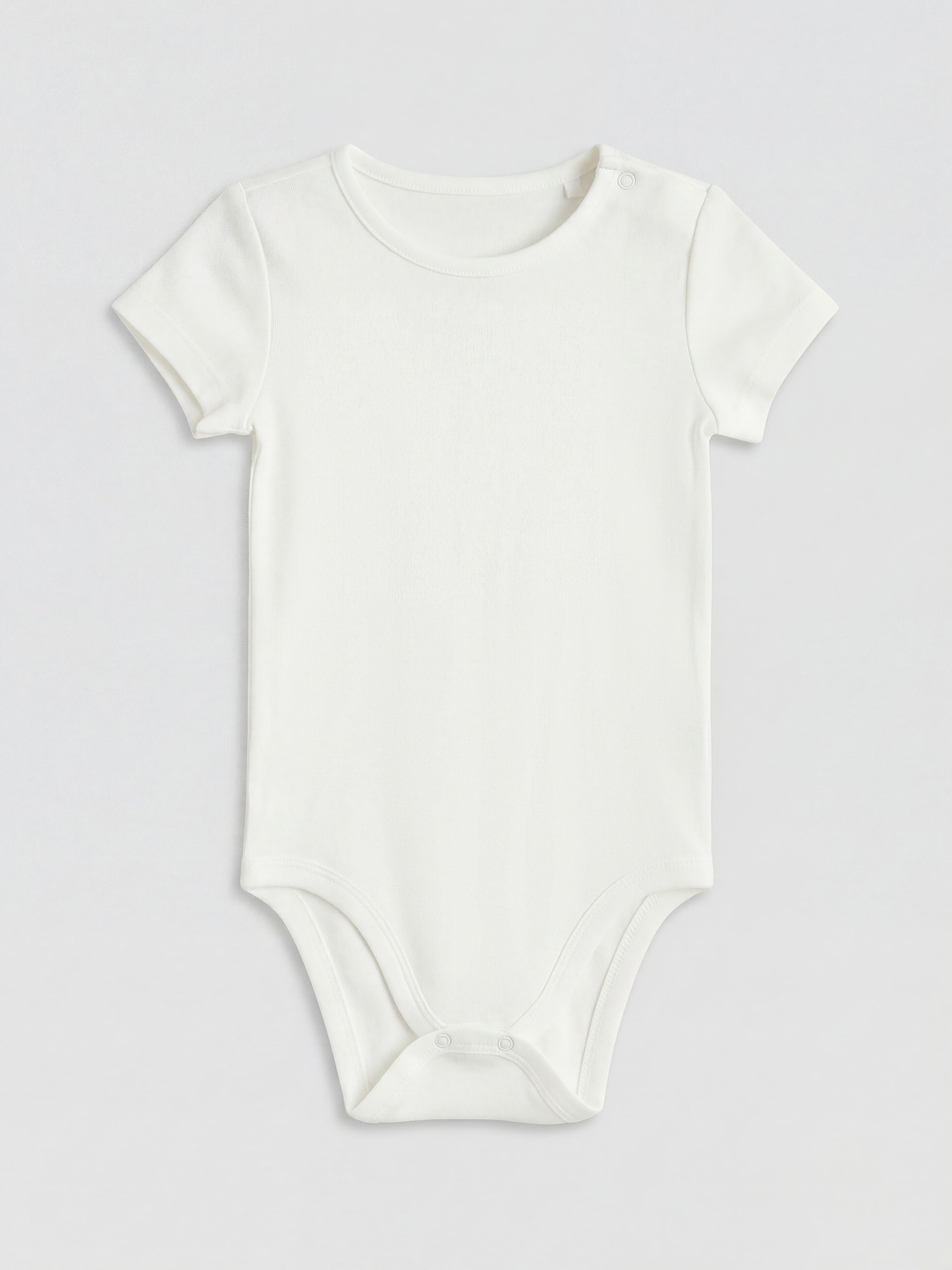 Crew Neck Baby Girls' Snap Bodysuit 2 Pack-1
