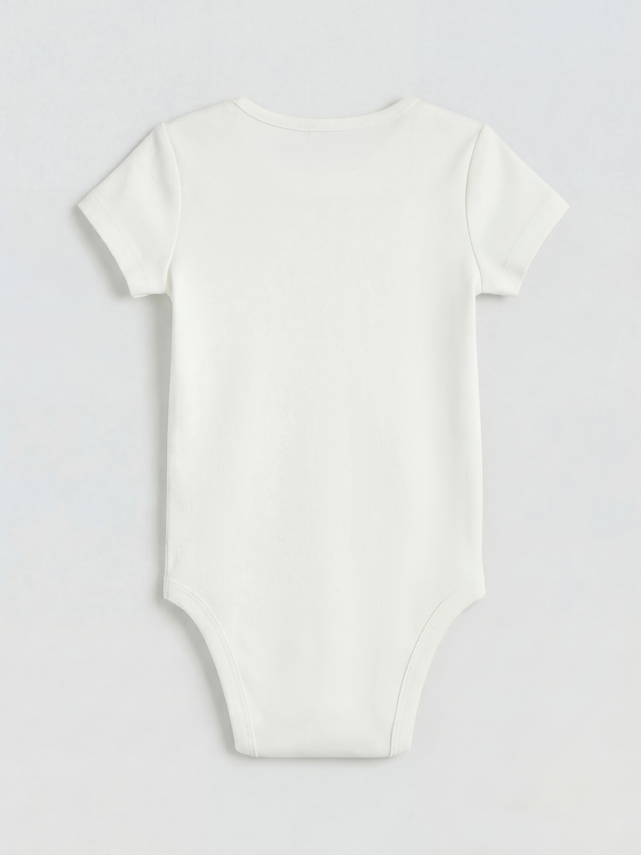 Crew Neck Baby Girls' Snap Bodysuit 2 Pack-2