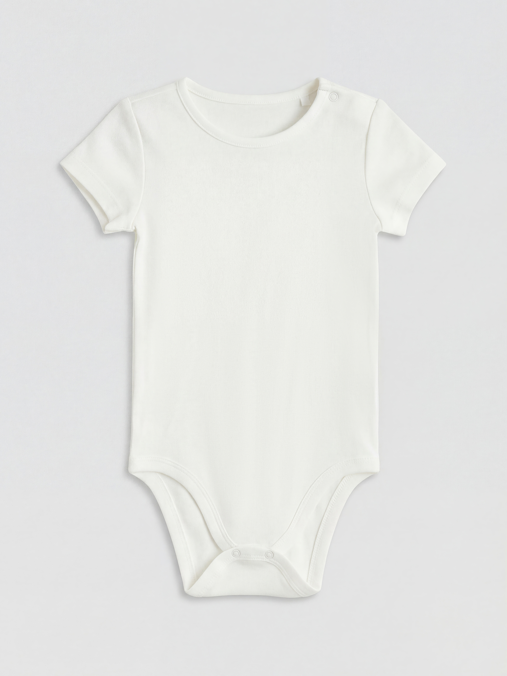 Crew Neck Baby Girls' Snap Bodysuit 2 Pack-3