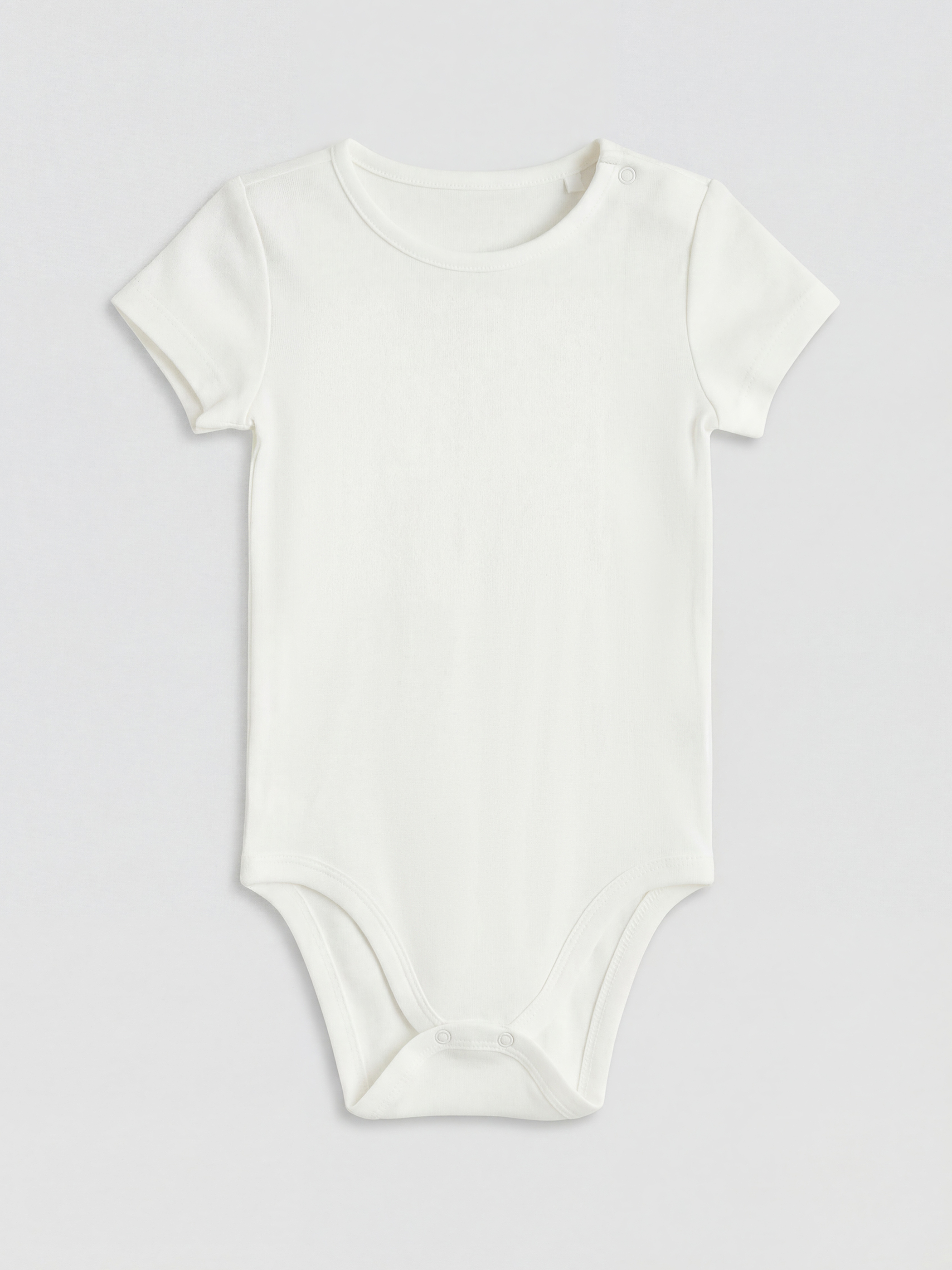 Crew Neck Baby Girls' Snap Bodysuit 2 Pack-1