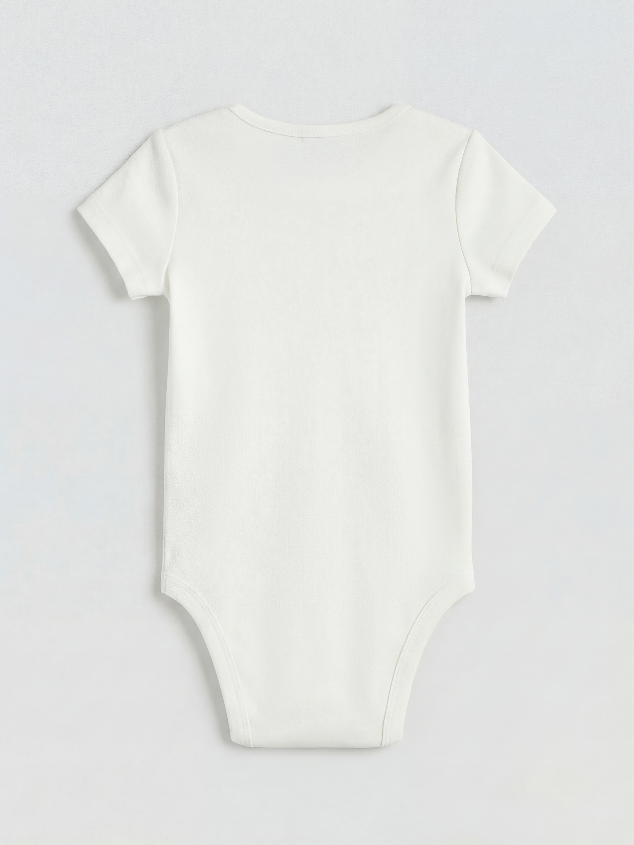 Crew Neck Baby Girls' Snap Bodysuit 2 Pack-2
