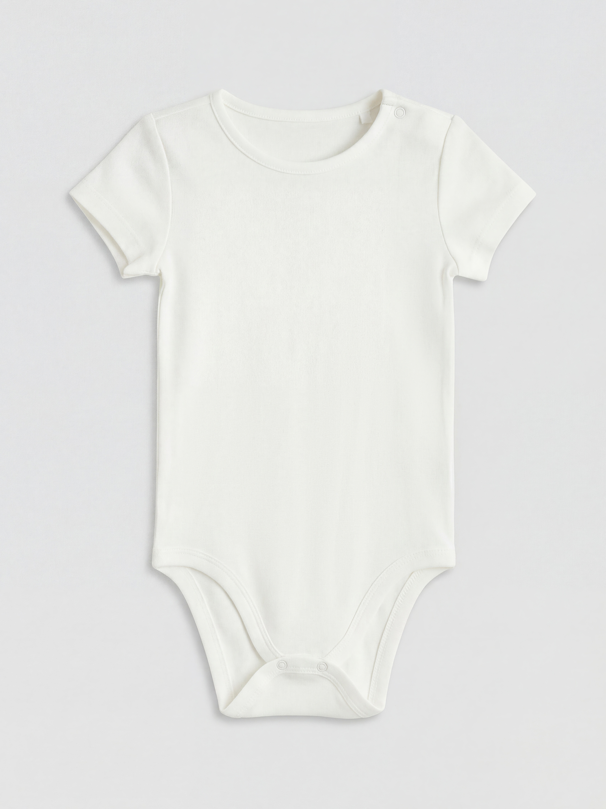 Crew Neck Baby Girls' Snap Bodysuit 2 Pack-3
