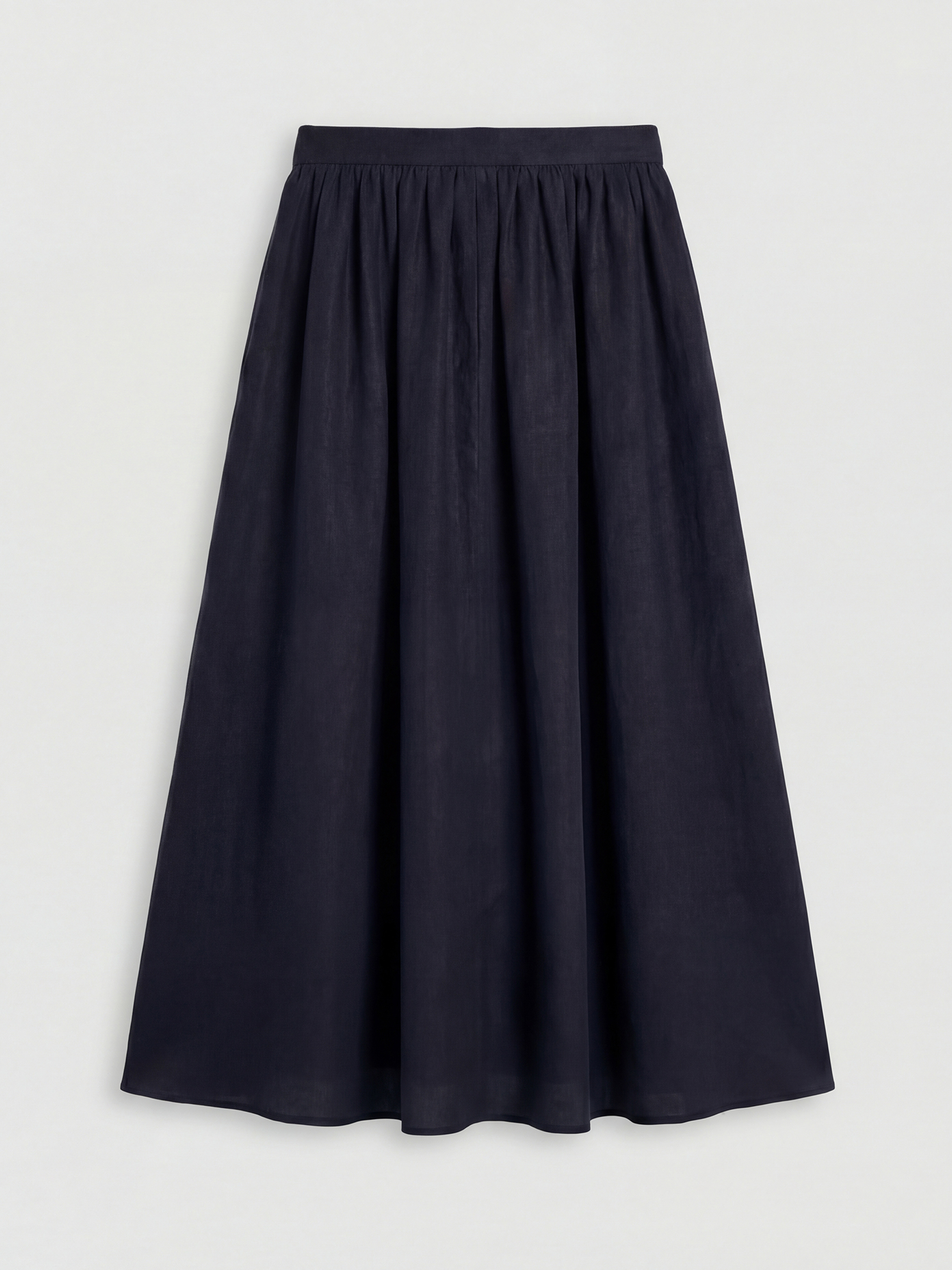 LCW Vision Beli Fermuarlı Büzgülü Kloş Etek - S6NQ30Z8-CVL