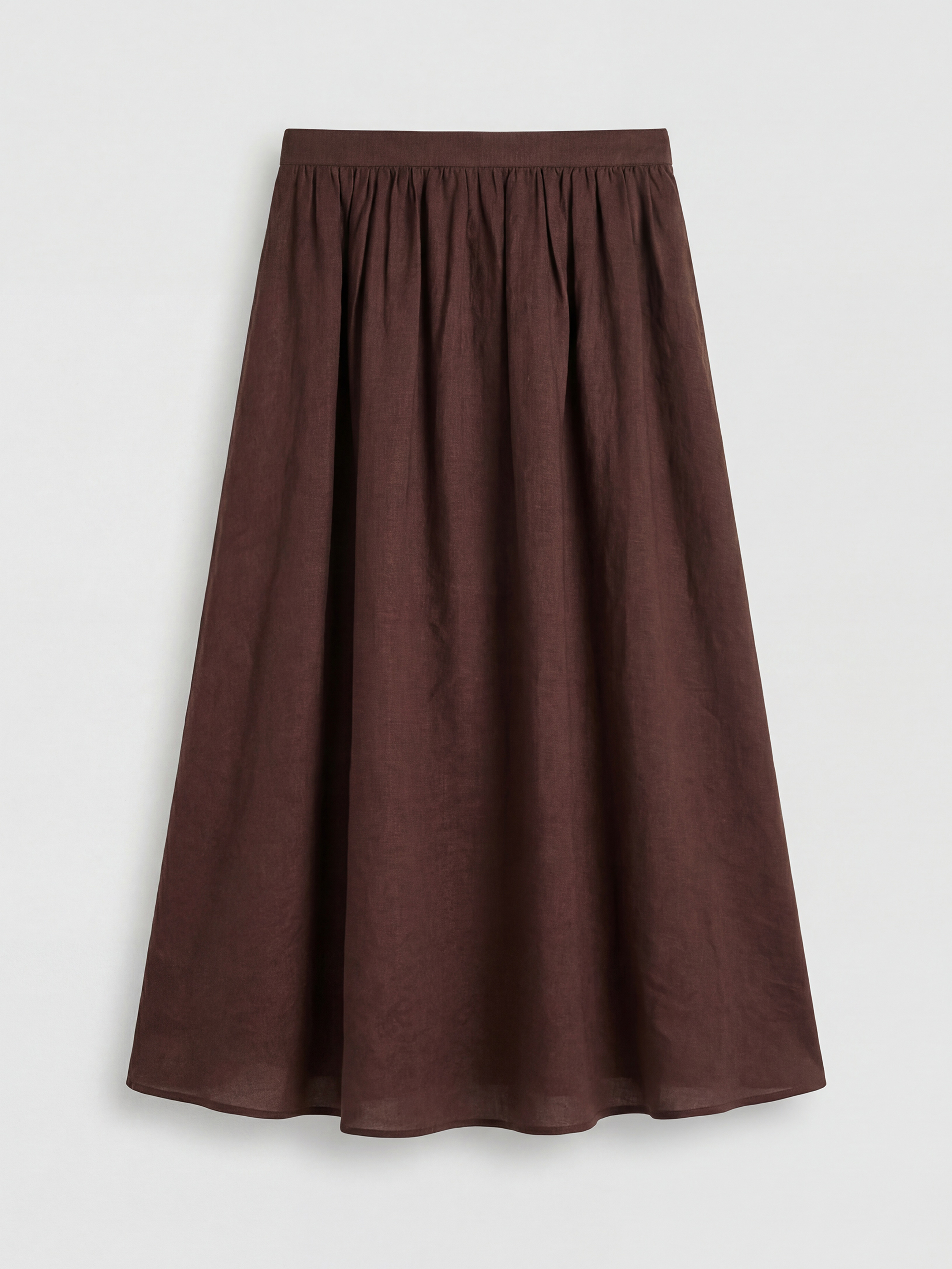 LCW Vision Beli Fermuarlı Büzgülü Kloş Etek - S6NQ30Z8-JTW