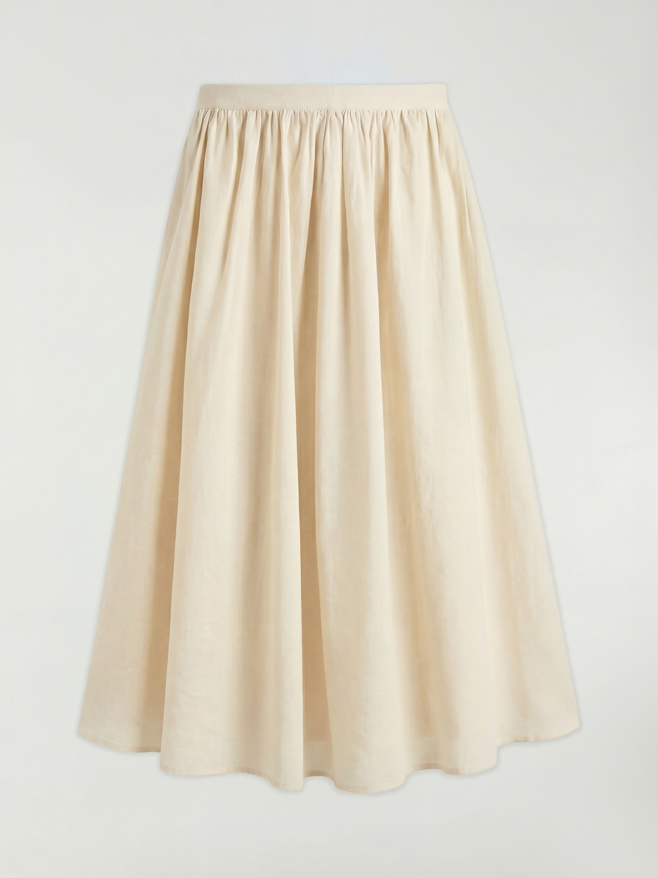 LCW Vision Beli Fermuarlı Büzgülü Kloş Etek - S6NQ30Z8-R9J