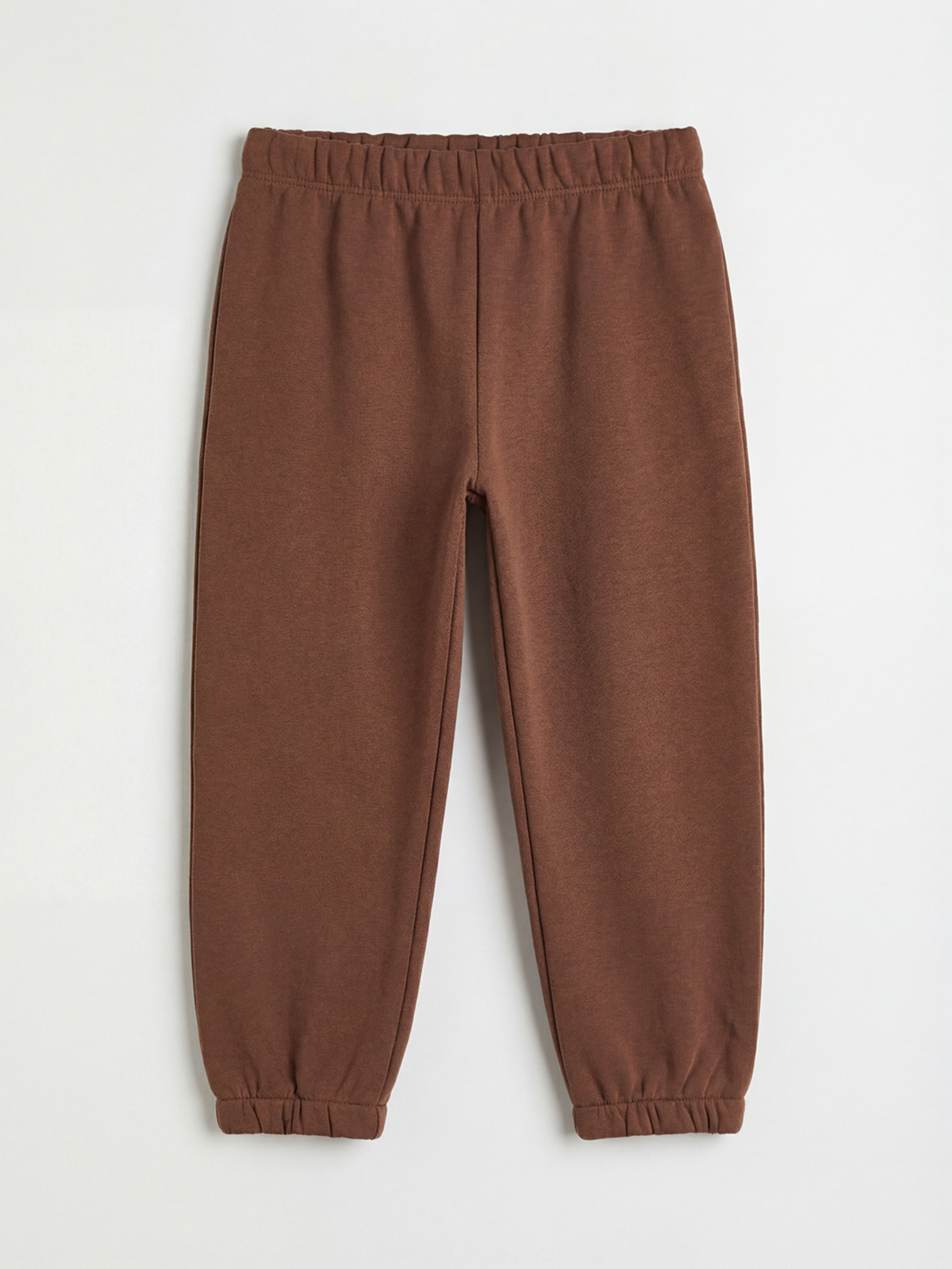 Kahverengi Beli Lastikli Kız Çocuk Jogger Eşofman Altı-1