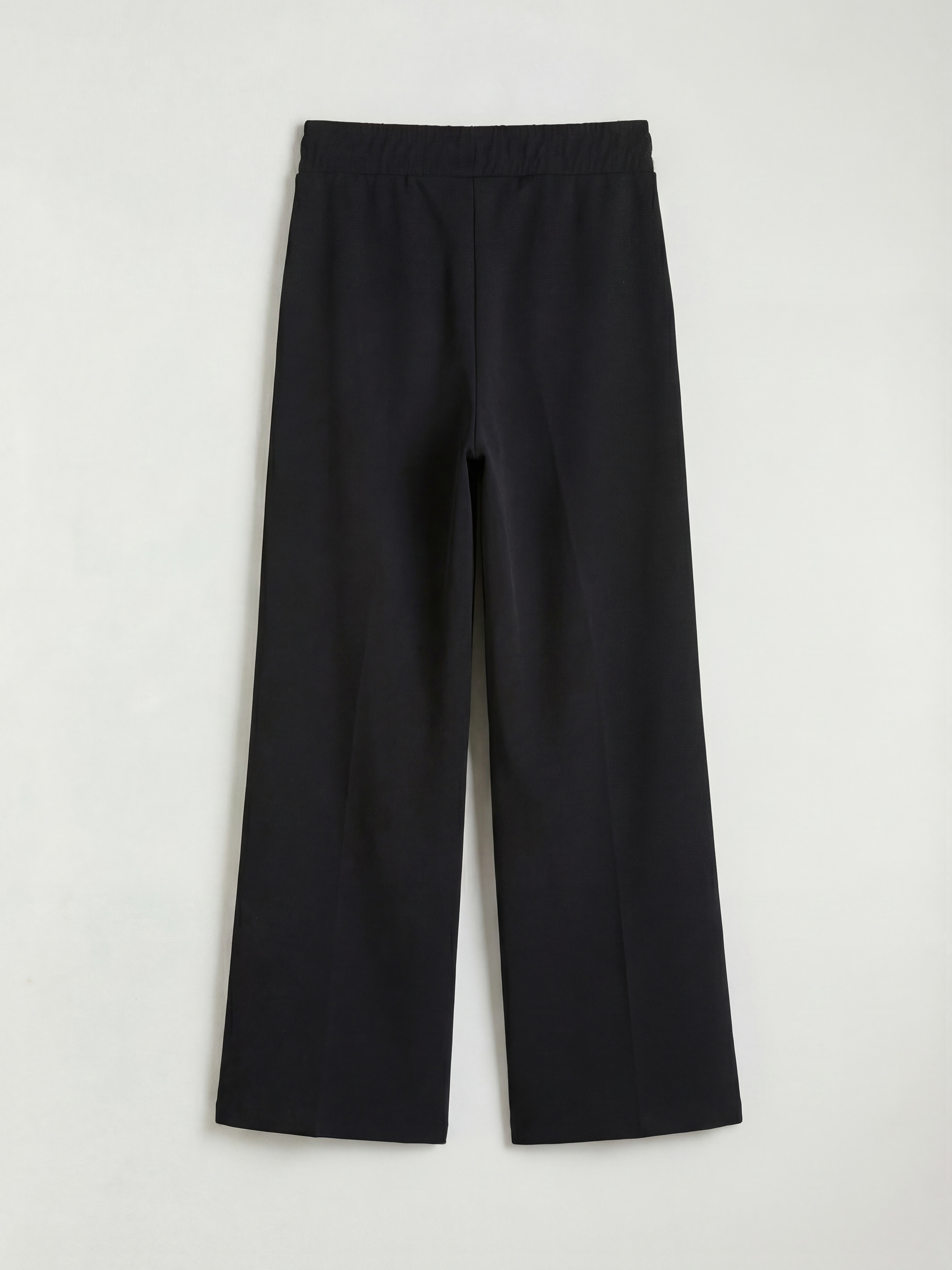 Siyah Beli Lastikli Soft Touch Kadın Eşofman Altı-1