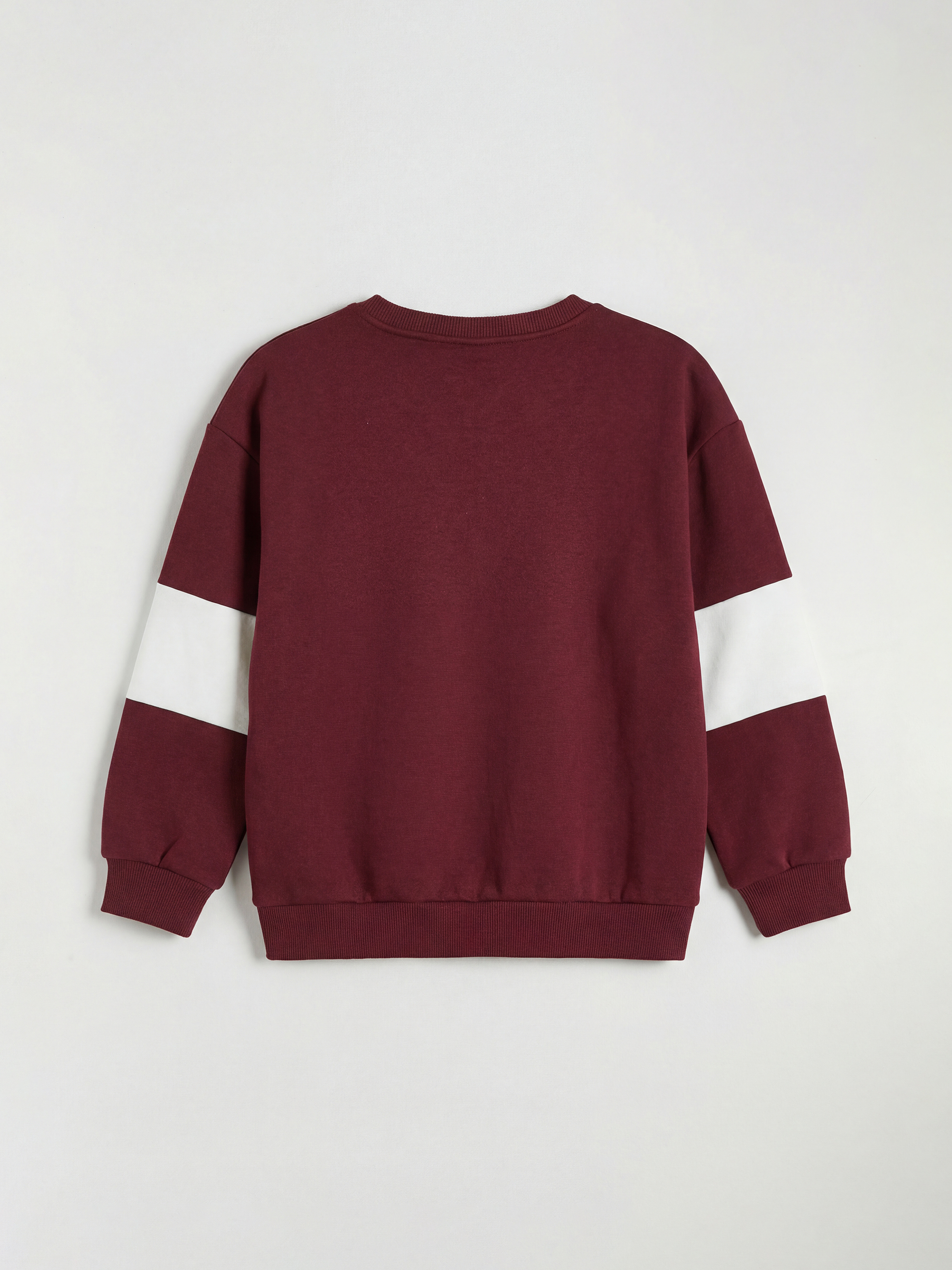 Bordo Spider-Man Baskılı Erkek Çocuk Sweatshirt-1