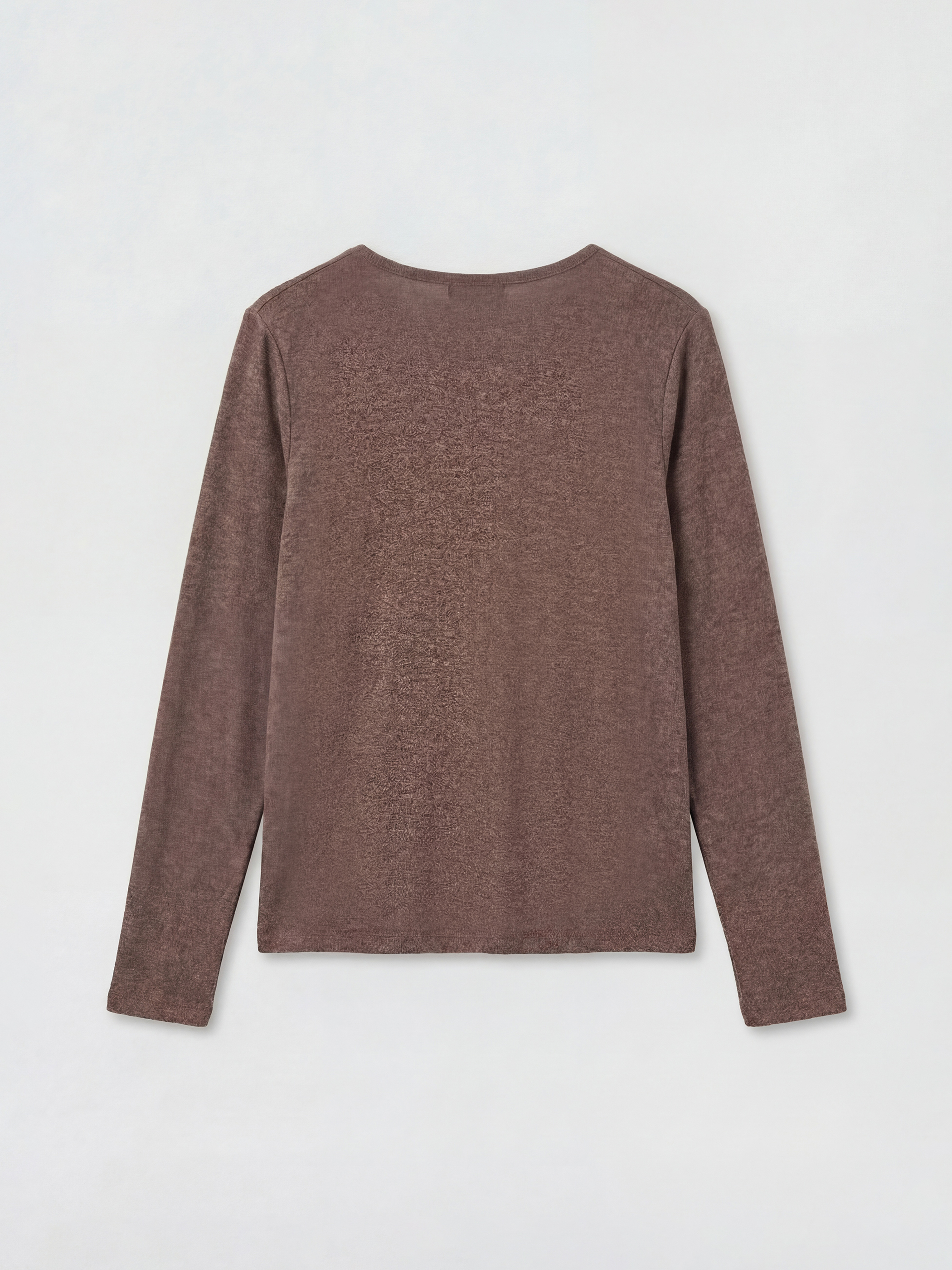 Kahverengi Ekstra Dar Fit Bisiklet Yaka Uzun Kollu Kadın Body-5