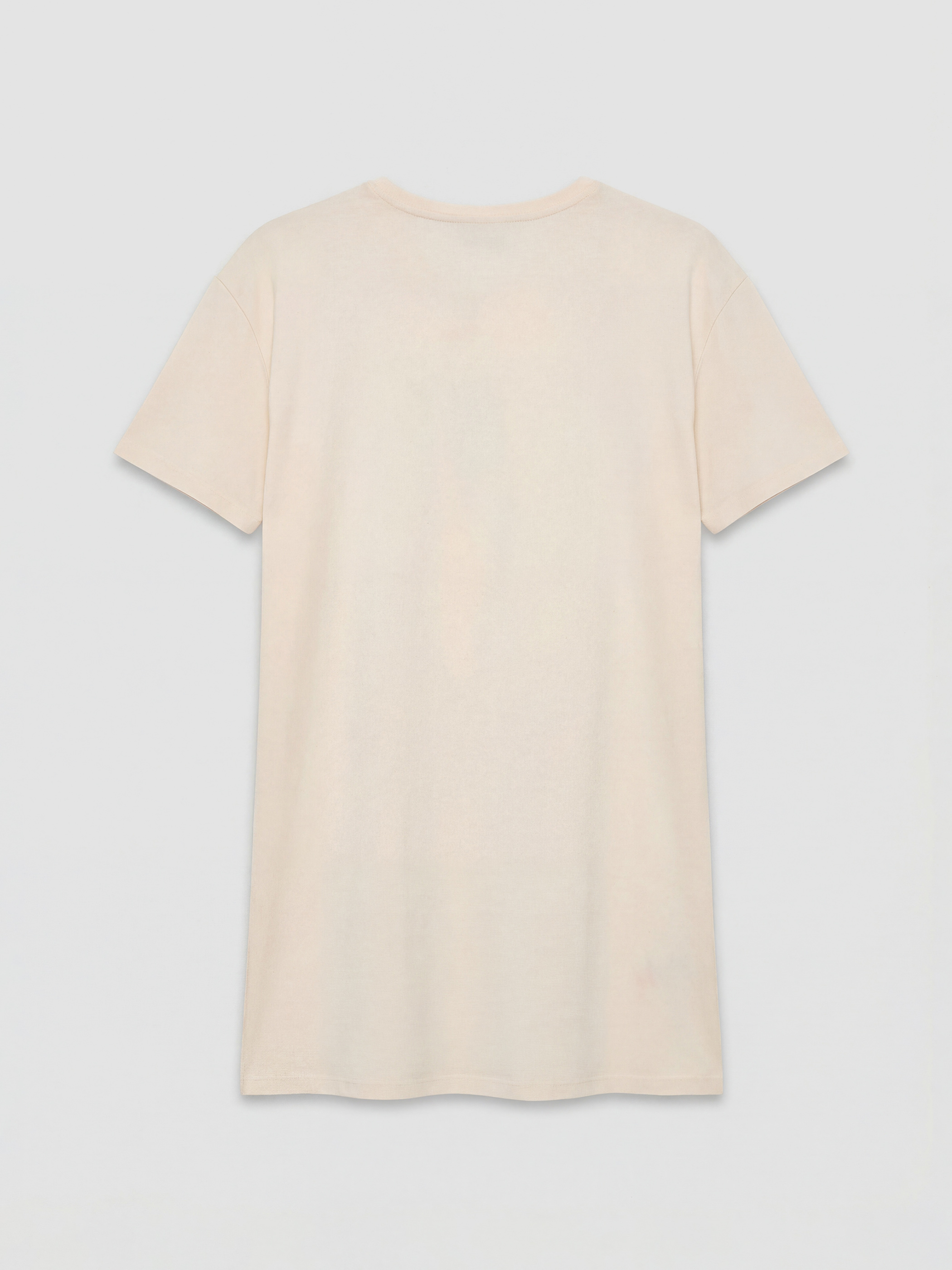 Pembe Bisiklet Yaka Ayı Teddy Baskılı Kadın Gecelik-1