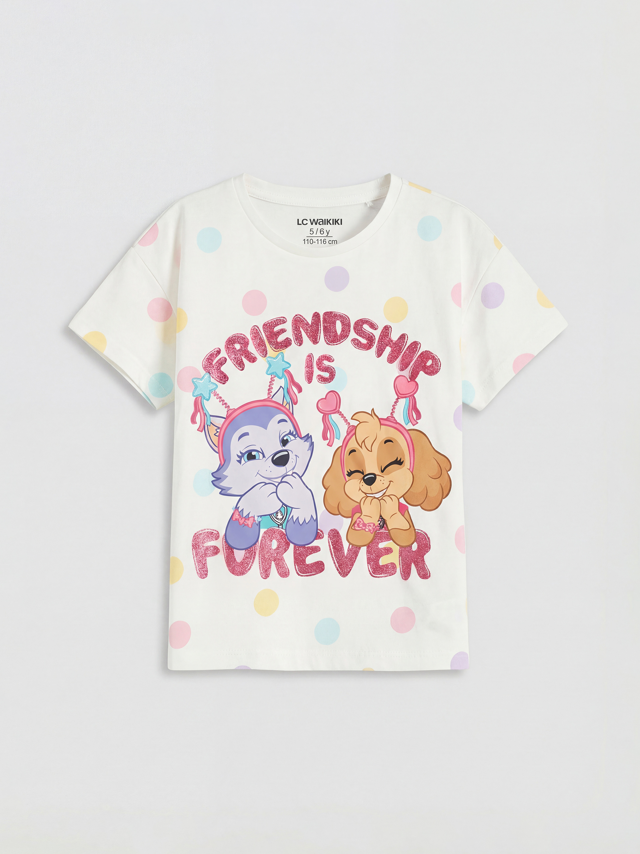 LCW Kids Baskılı Kız Çocuk Tişört - S6NT80Z1-LRA