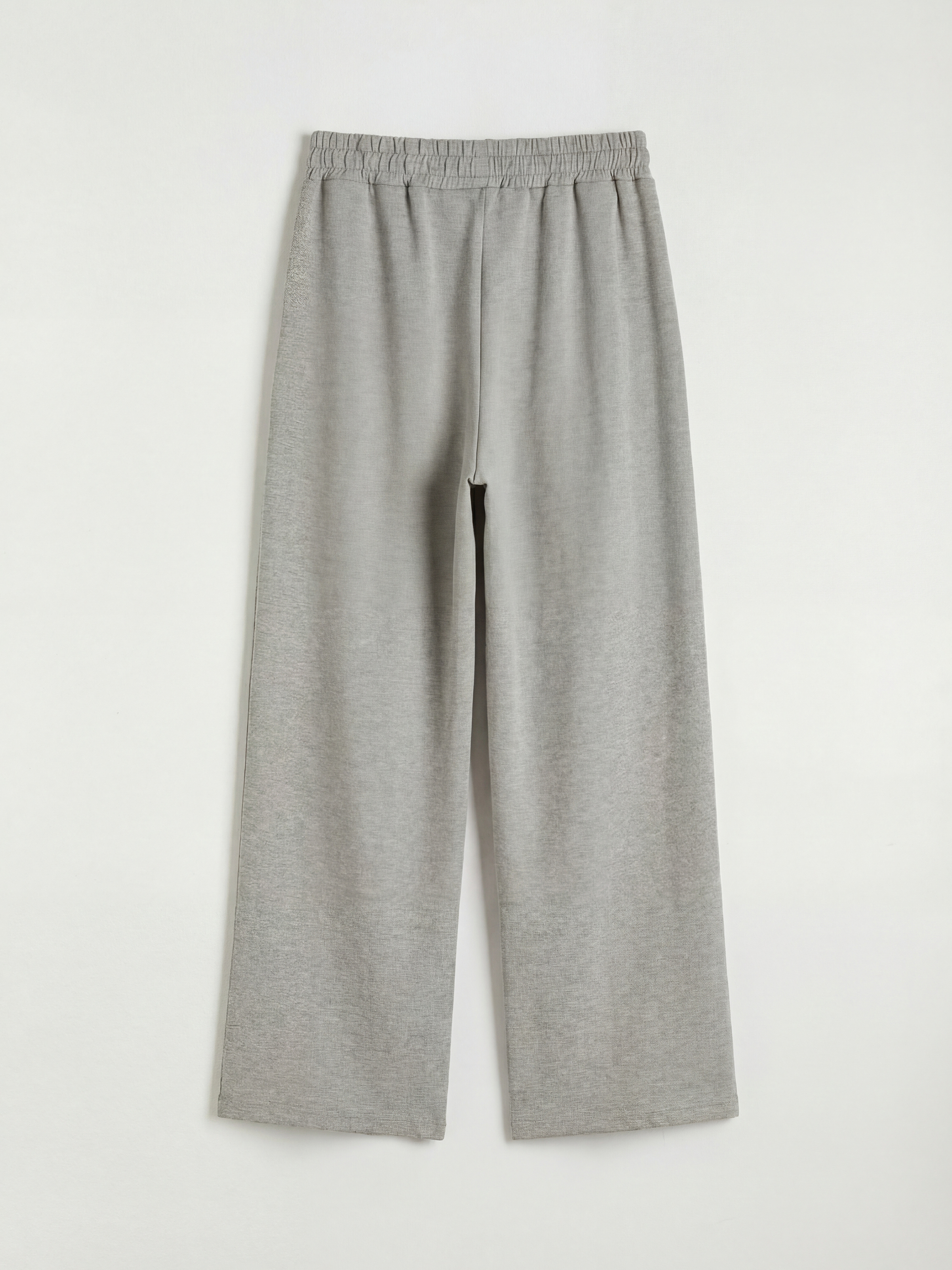 Gri Beli Lastikli Modal Karışımlı Kadın Eşofman Altı-1