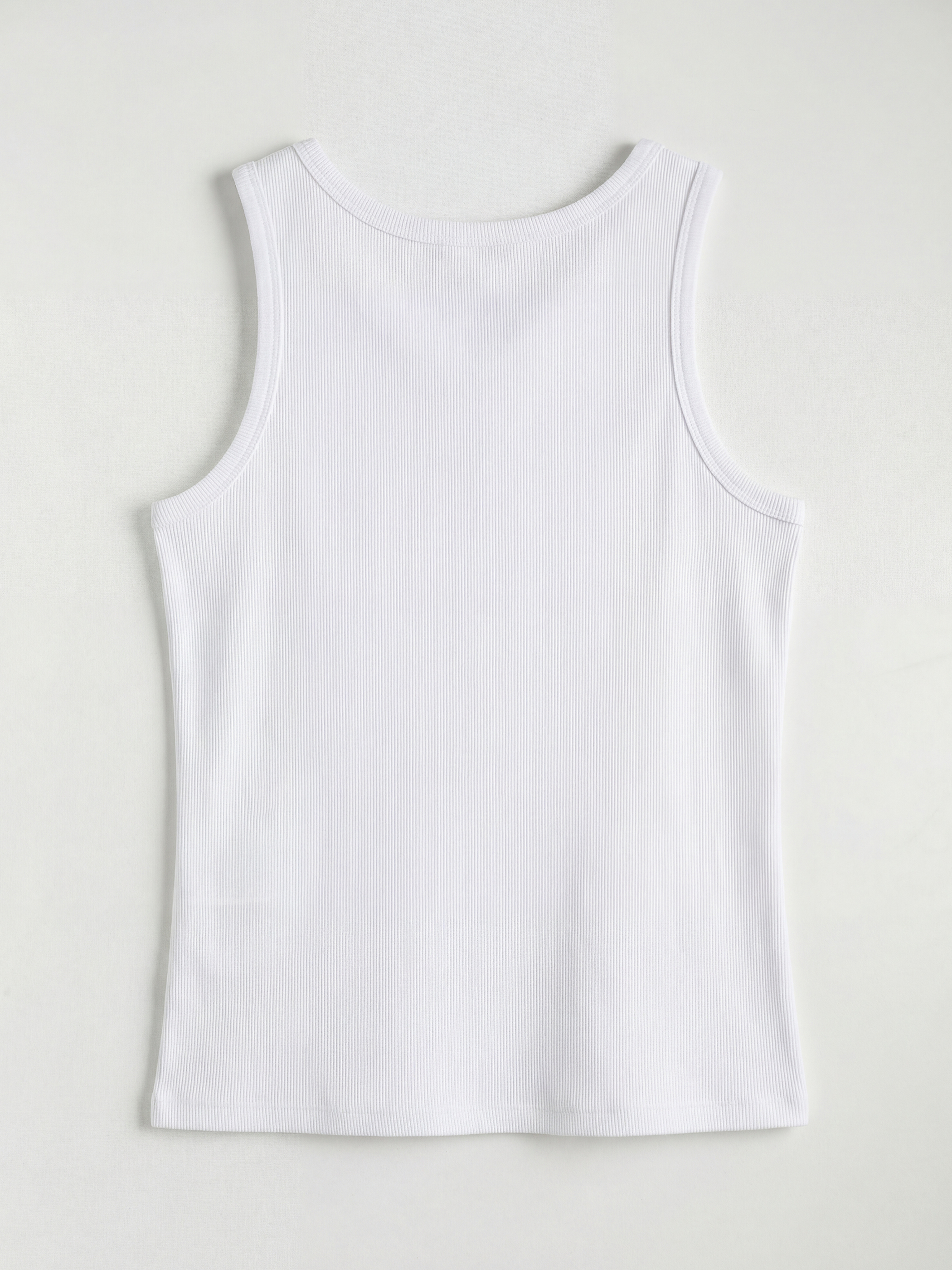 Beyaz Bisiklet Yaka Erkek Çocuk Atlet-1