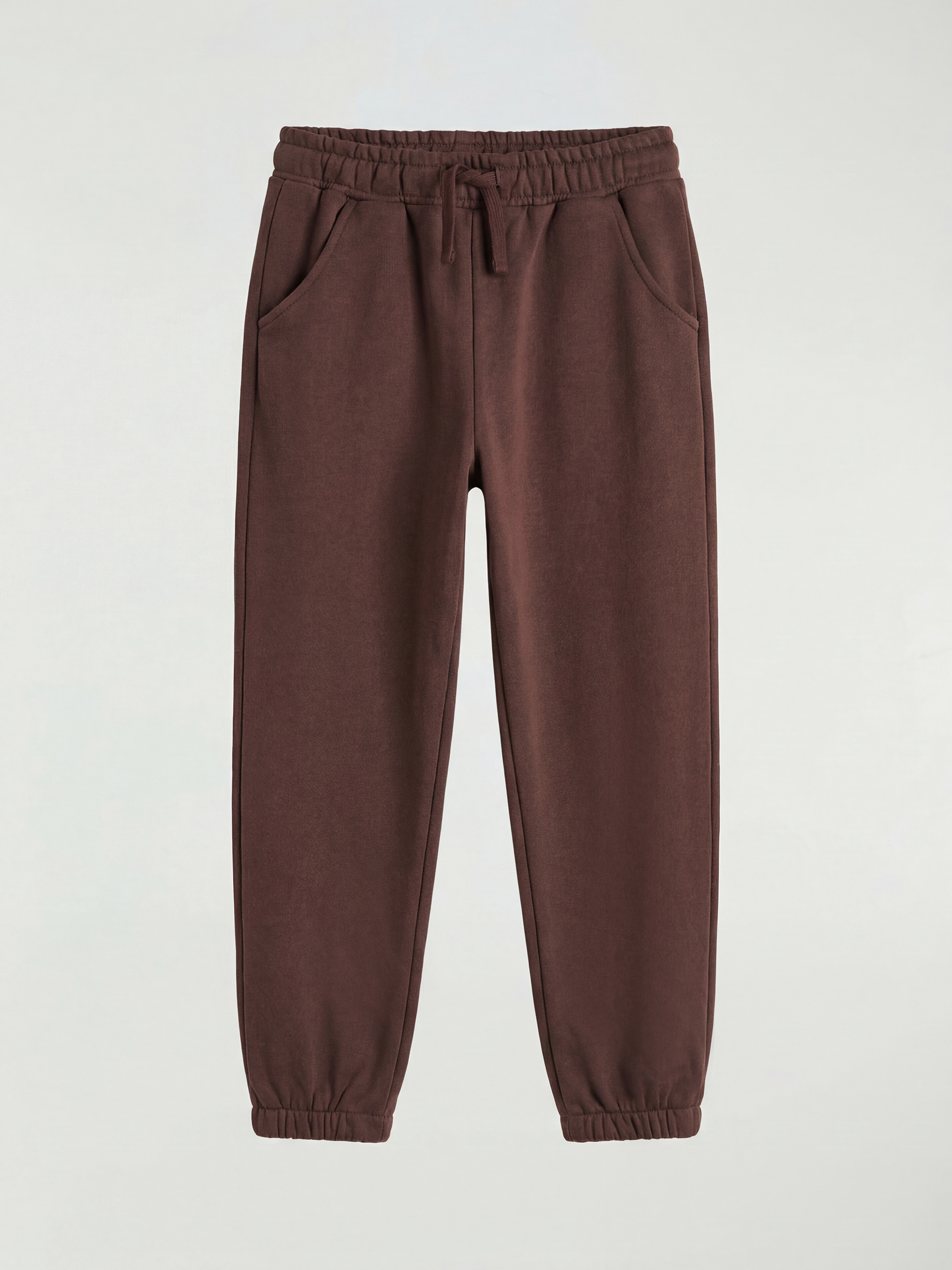 Kahverengi Snoopy Baskılı Erkek Çocuk Kalın Sweatshirt ve Eşofman Altı-3