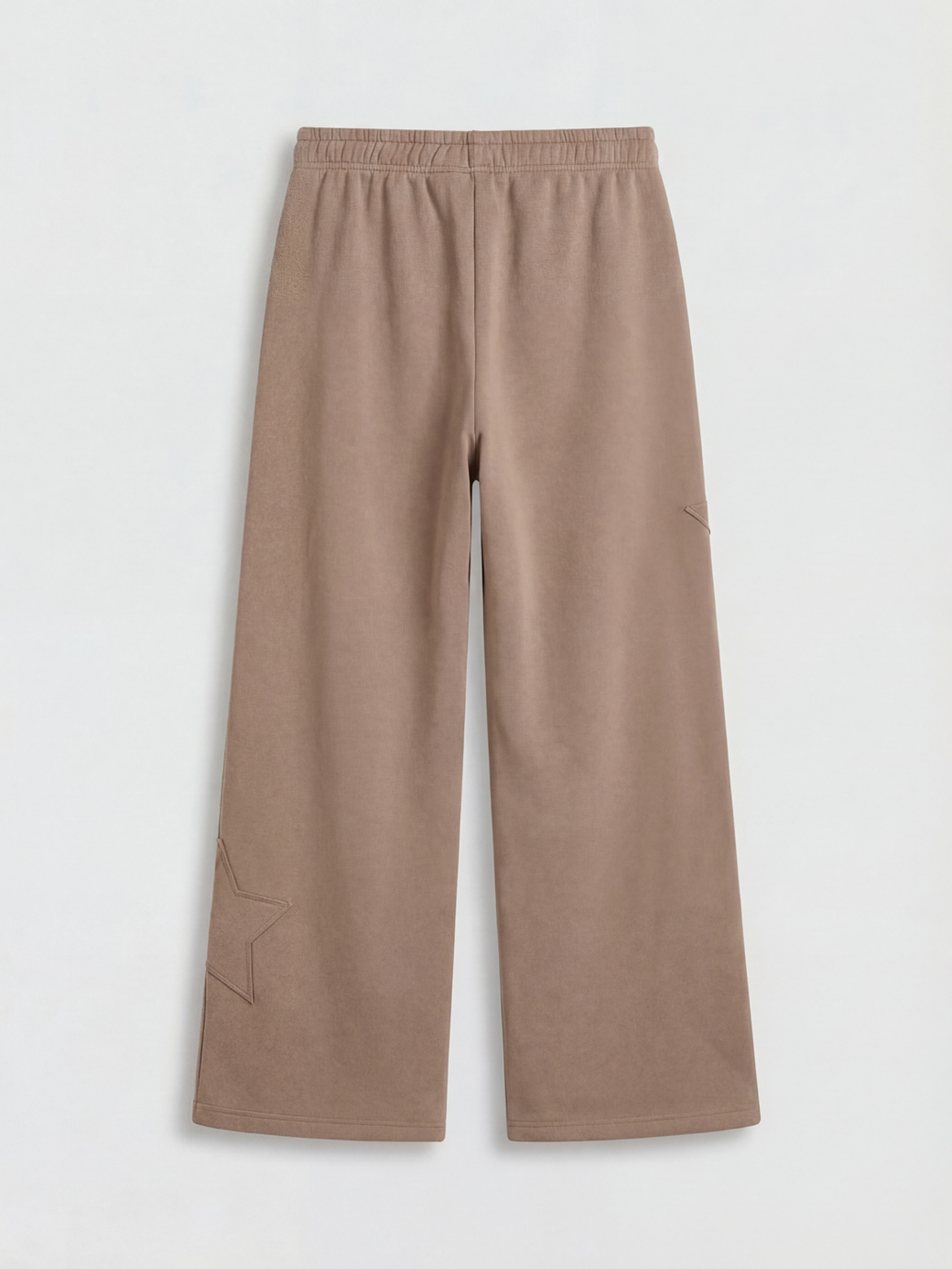 Kahverengi Beli Lastikli Kız Çocuk Kalın Eşofman Altı-2