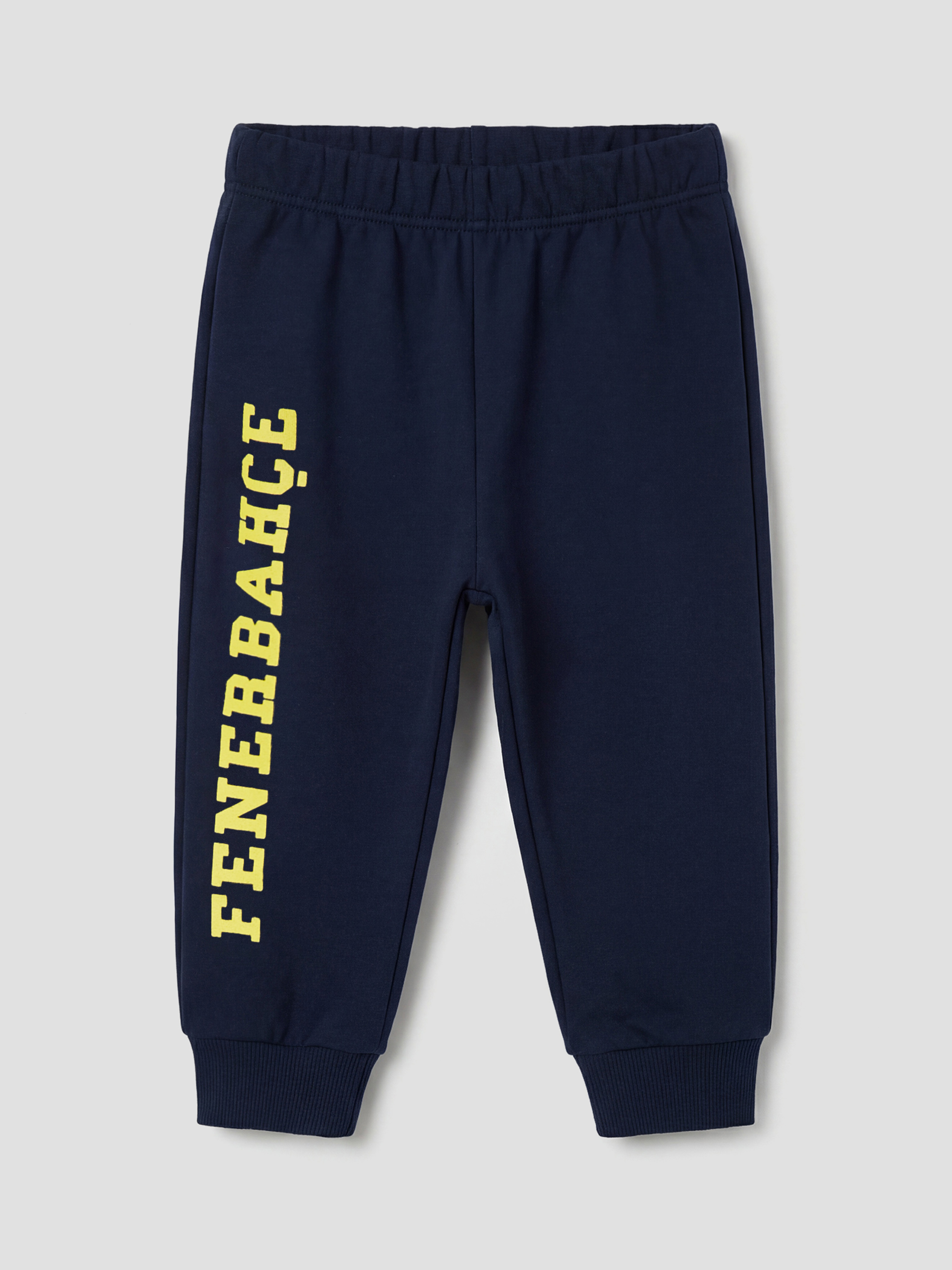 Lacivert Fenerbahçe Baskılı Erkek Bebek Eşofman Takımı-3