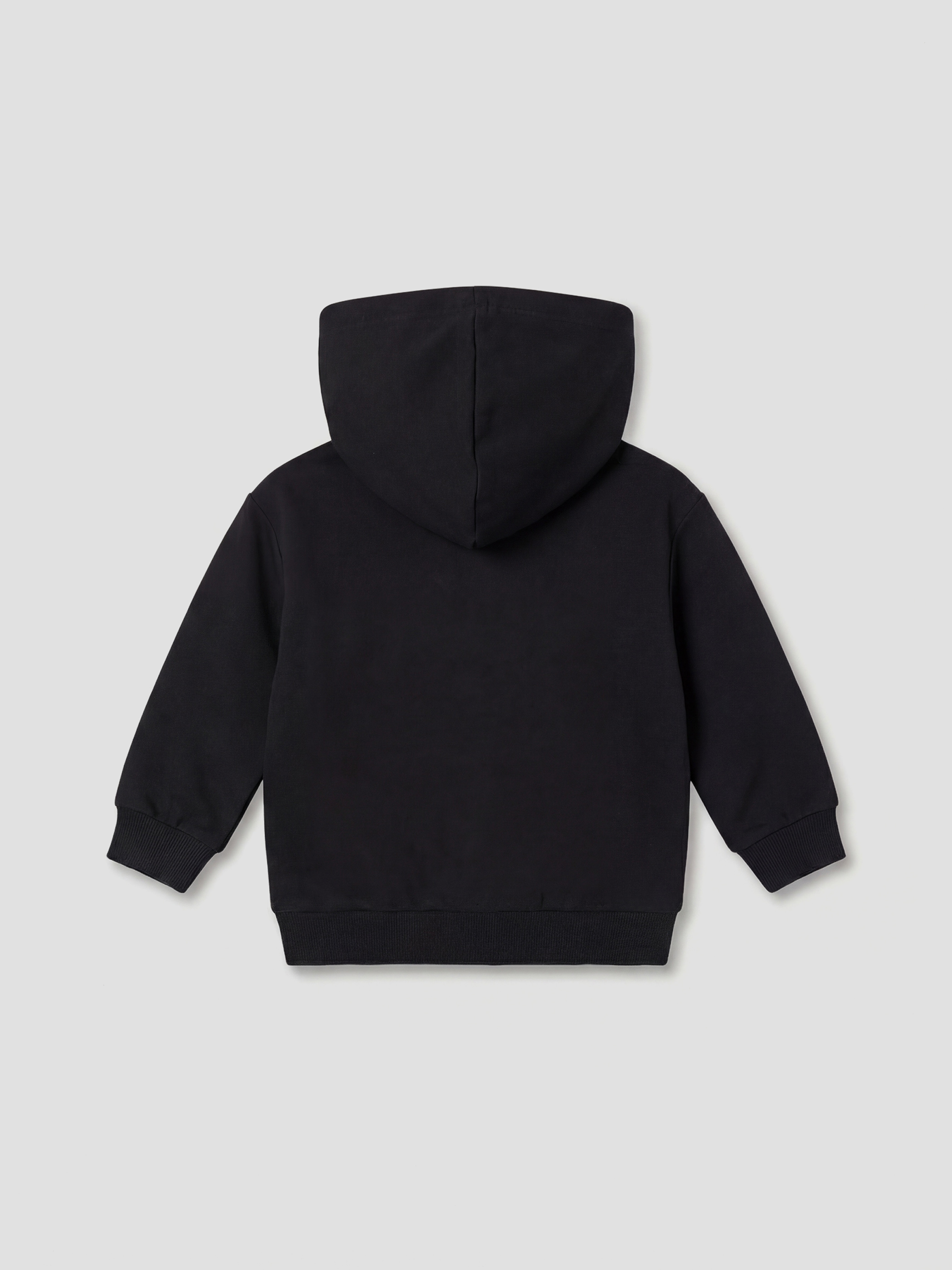 Siyah Beşiktaş Baskılı Erkek Bebek Fermuarlı Sweatshirt-1