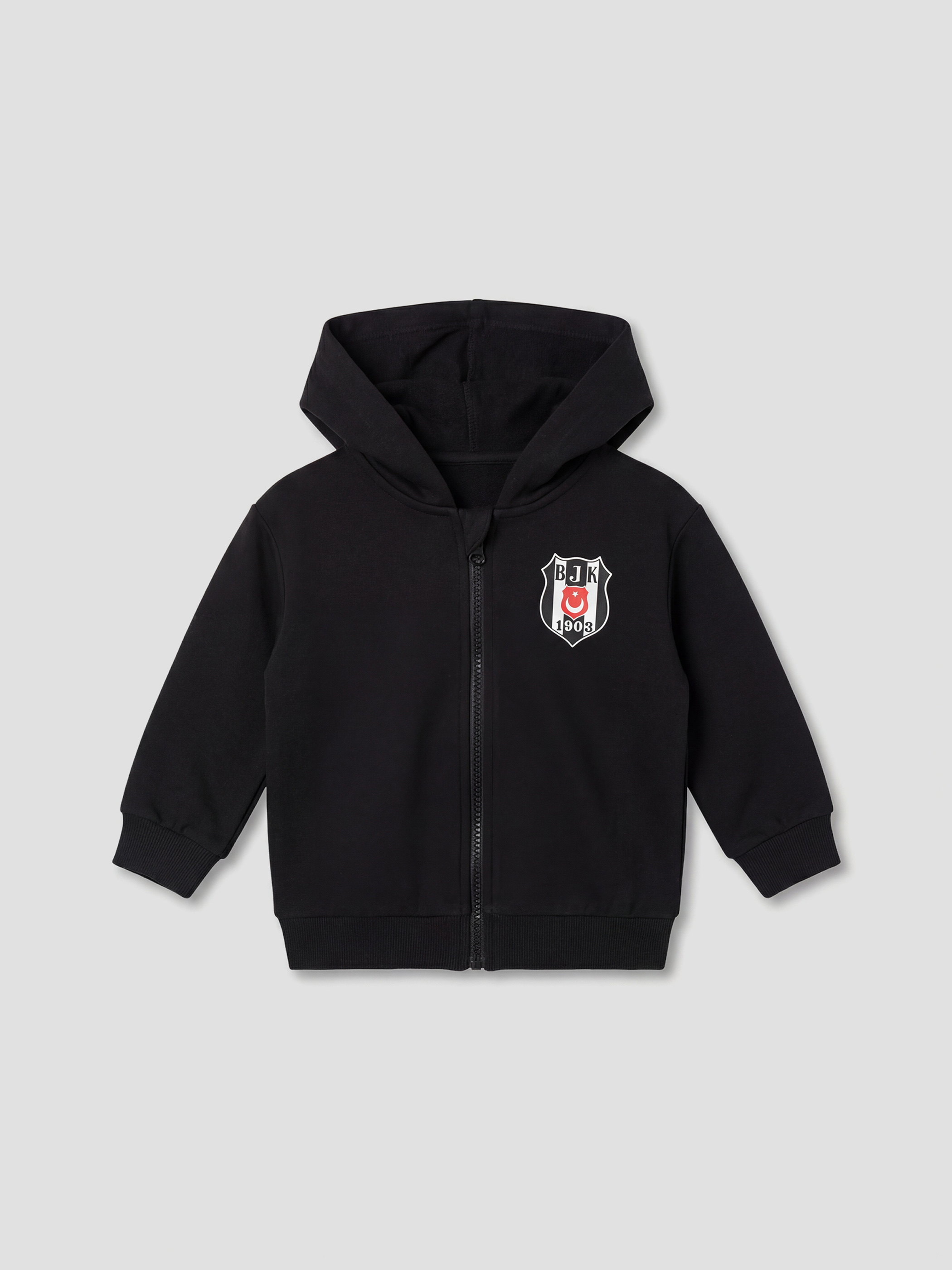 Siyah Beşiktaş Baskılı Erkek Bebek Eşofman Takımı-1