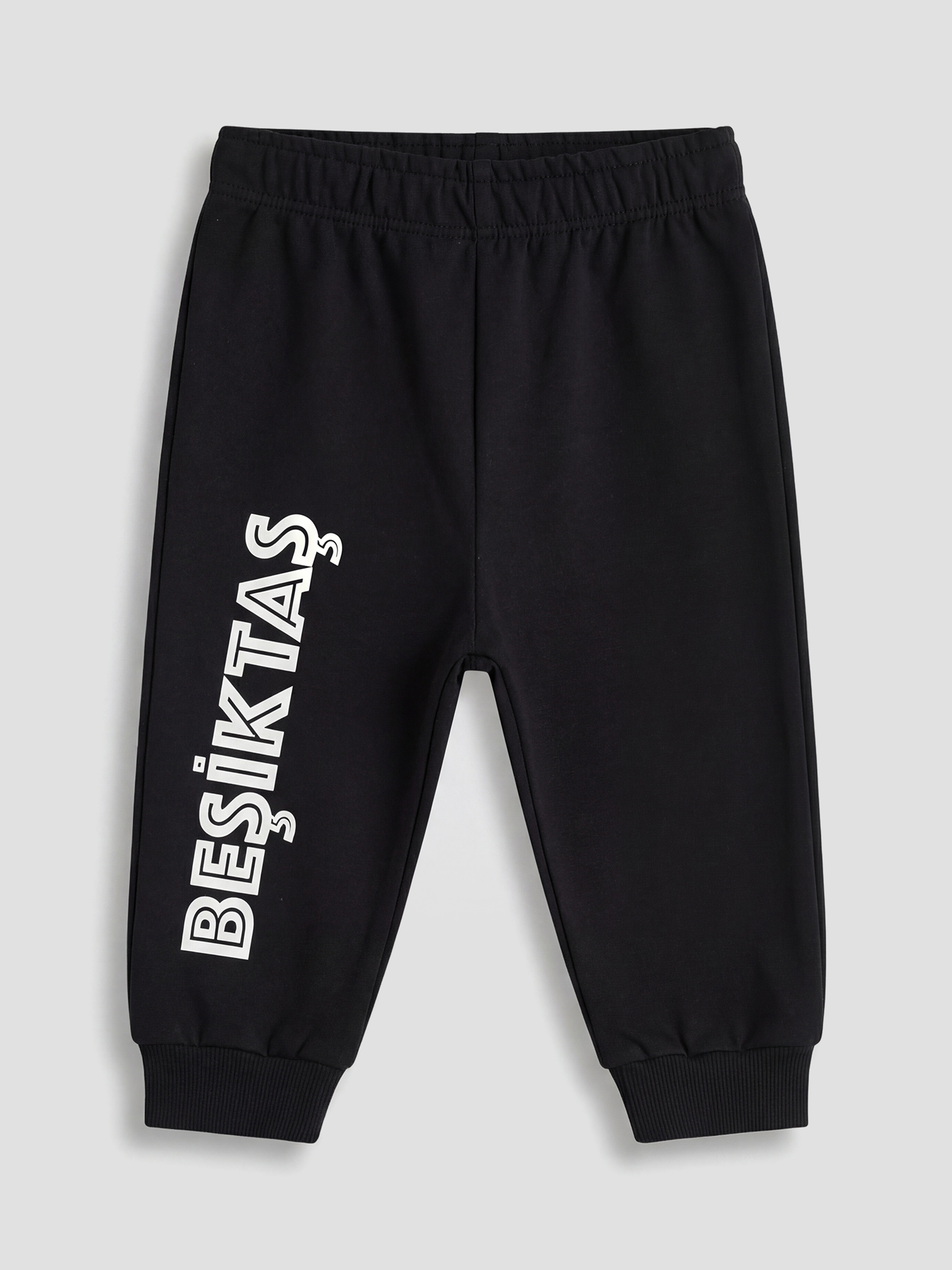 Siyah Beşiktaş Baskılı Erkek Bebek Eşofman Takımı-3