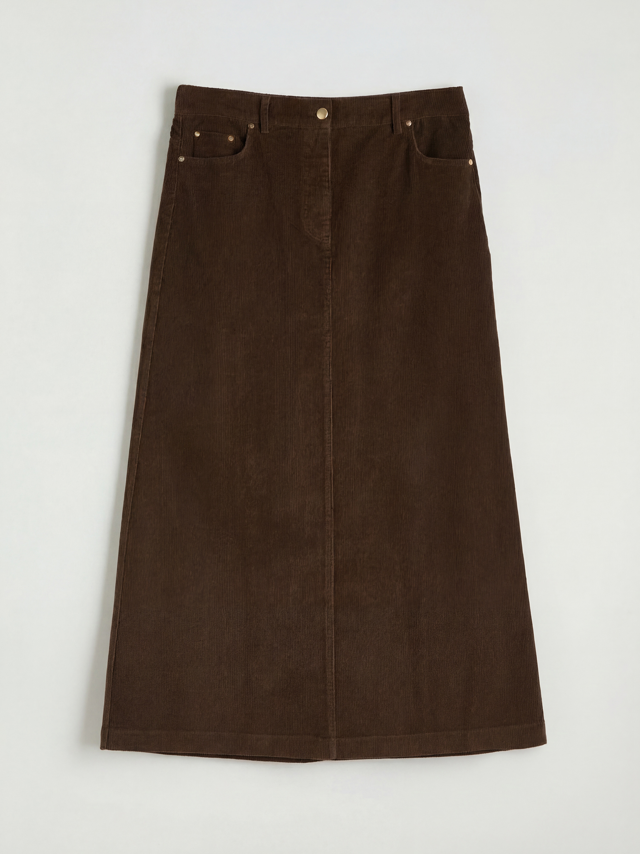 LCW Grace Büyük Beden Standart Fit Fitilli Kadife Etek - S6O225Z8-2OY