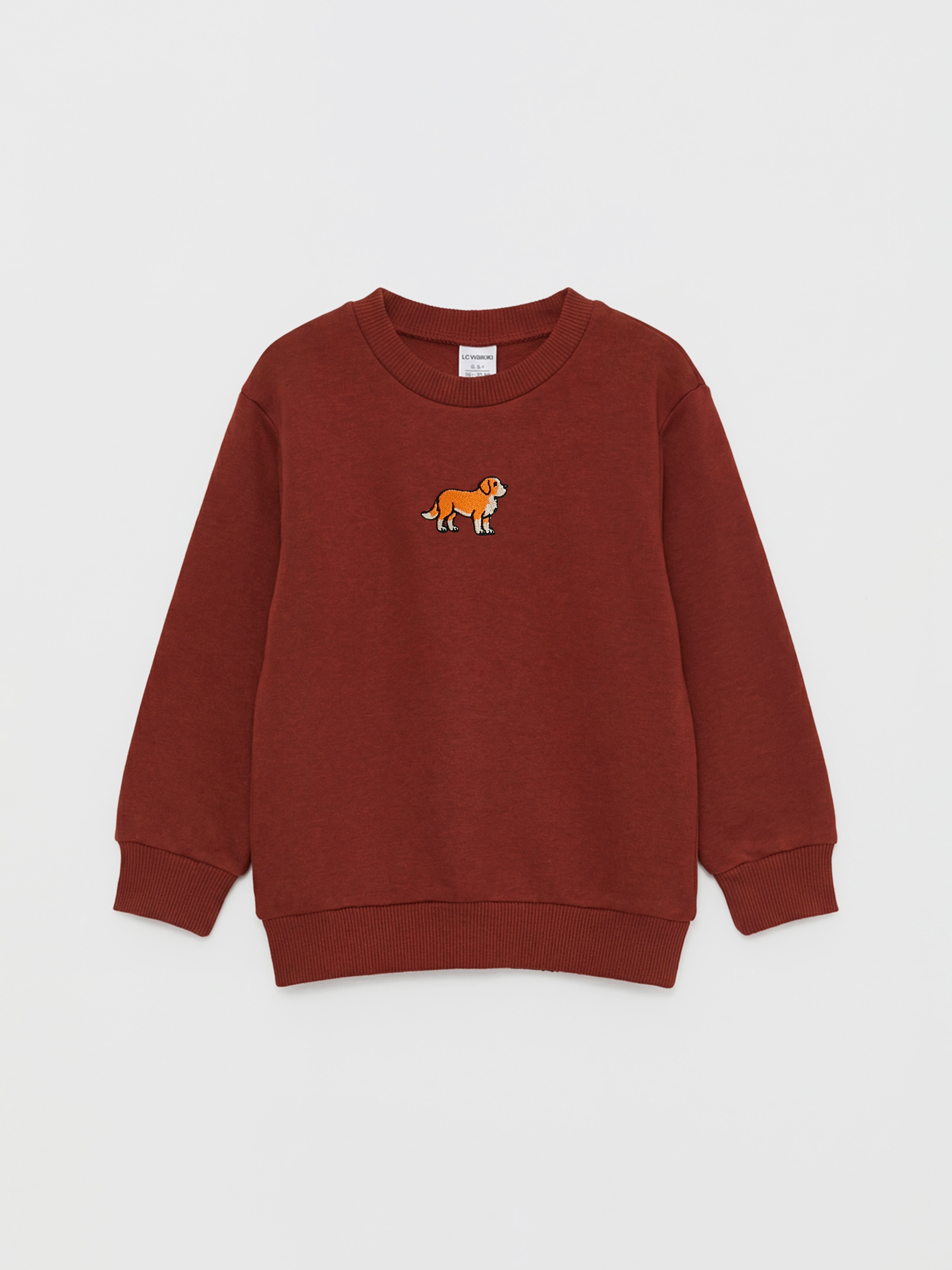 LCW Kids Nakışlı Erkek Çocuk Kalın Sweatshirt - S6O270Z1-GYN