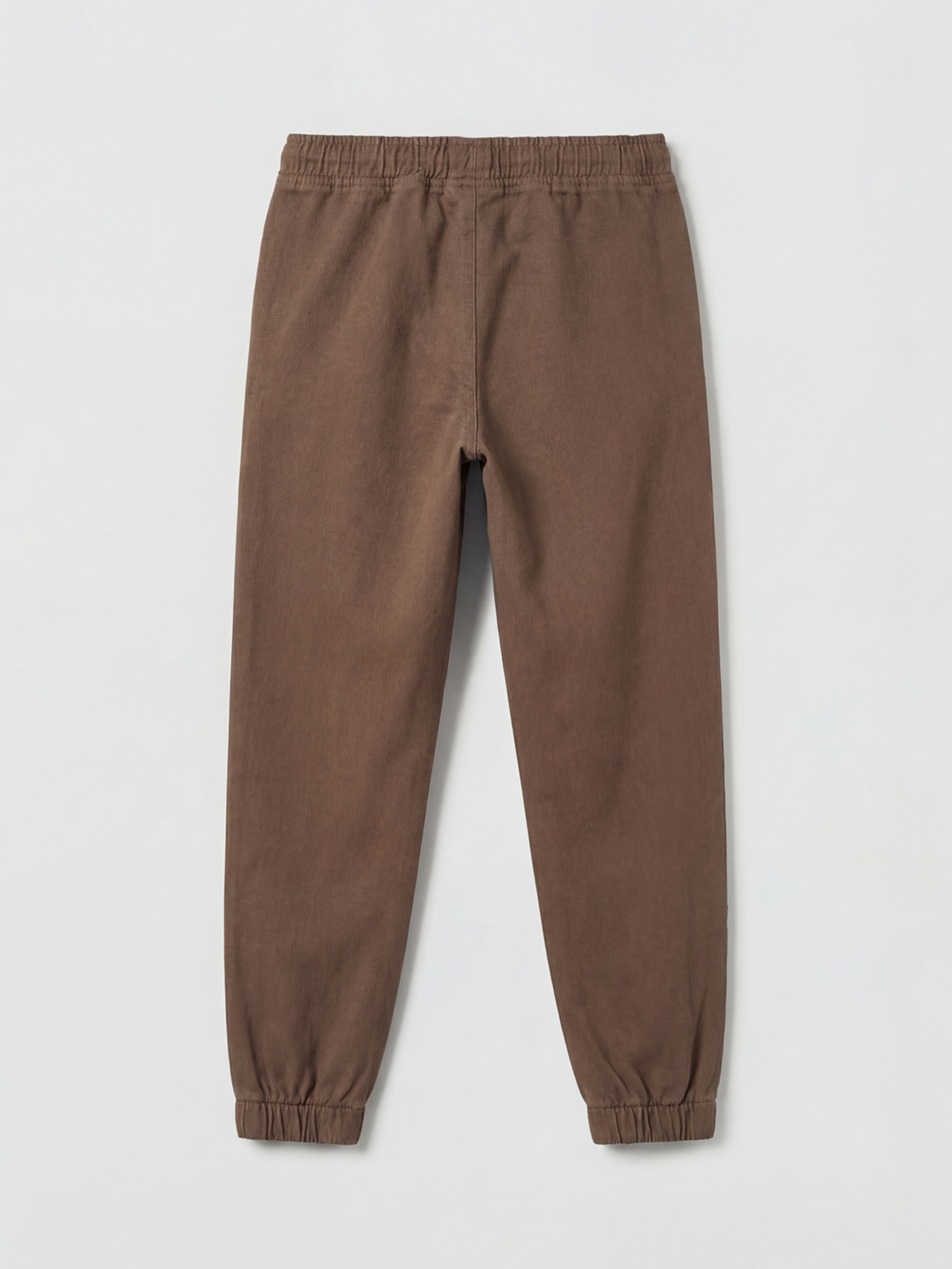 Kahverengi Beli Lastikli Erkek Çocuk Jogger Pantolon-1