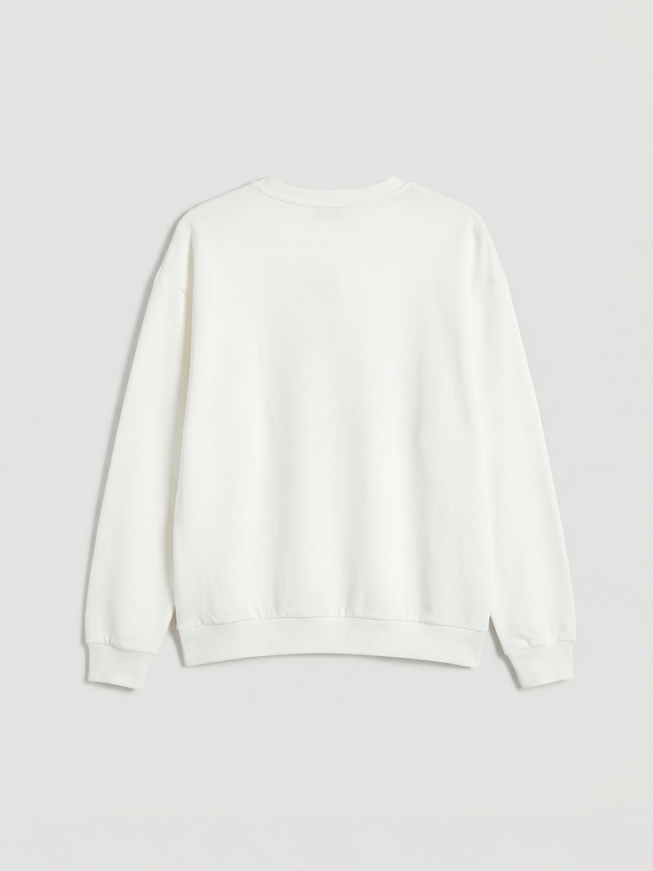 Ekru San Francisco Baskılı Kadın Kalın Sweatshirt-1