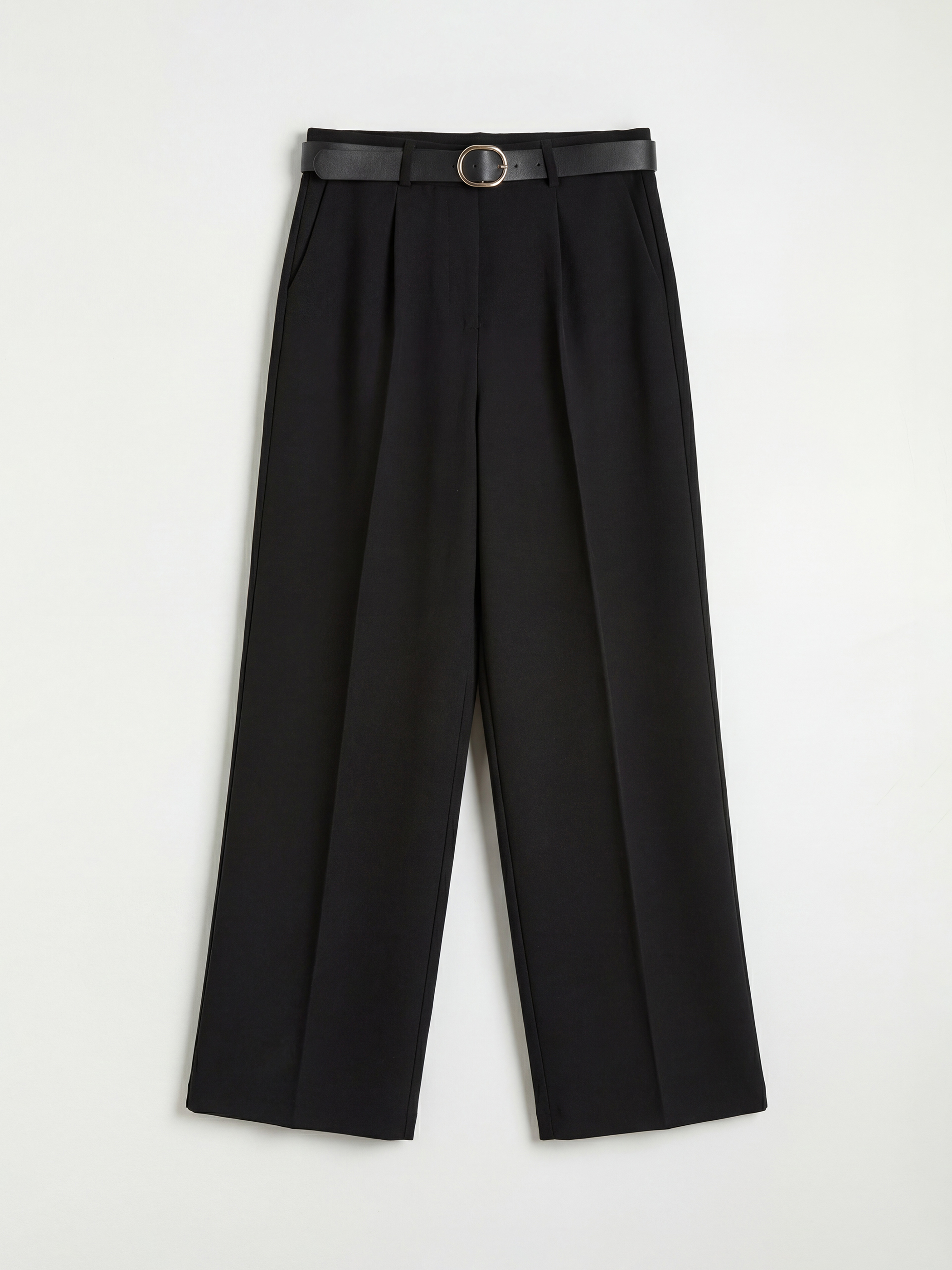 LCW Vision Beli Kemerli Kadın Pileli Kumaş Pantolon - S6OA59Z8-CVL